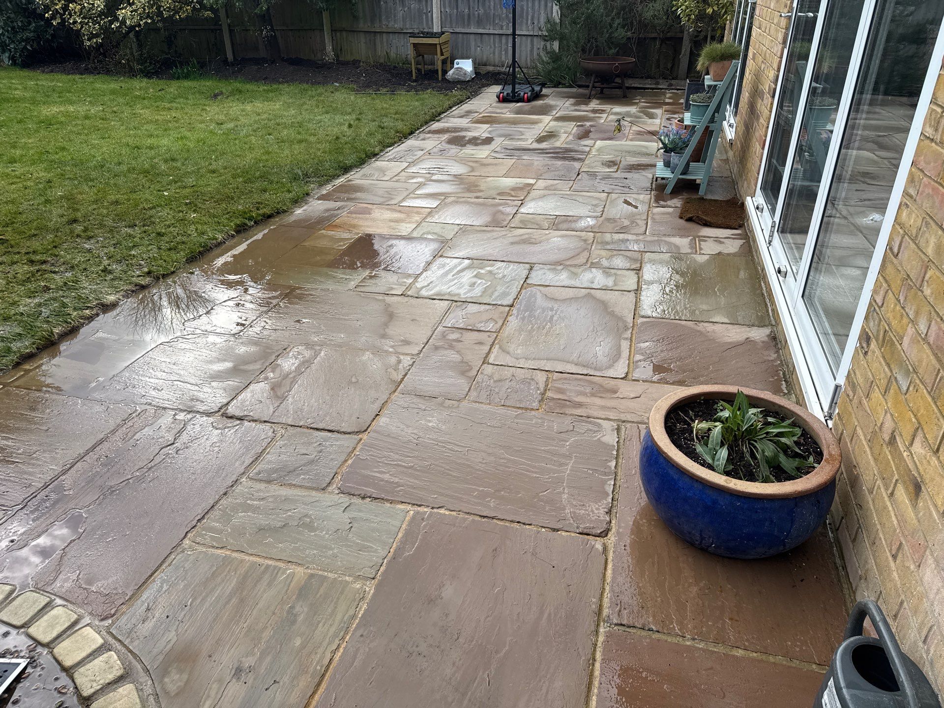 Exterior Clean - Roof - Patio - Driveway using Honda 15lpm Low Pressure Washing Machine by Ges Exterior Cleaning ltd