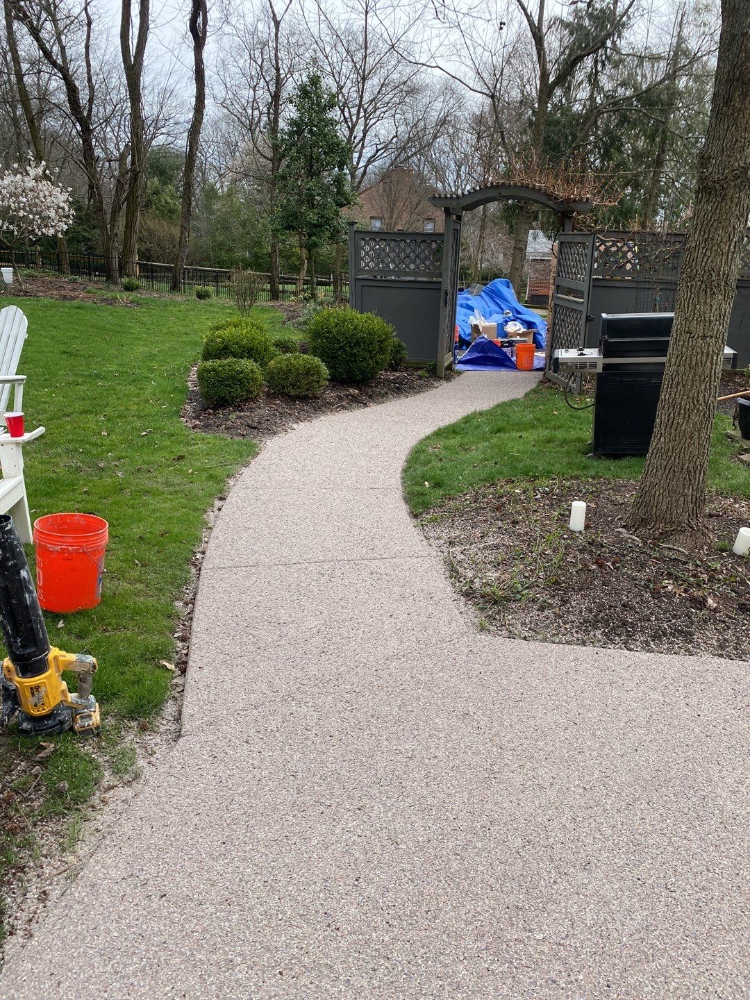 Large Patio + Garage Project in Pittsburgh by Floors in a Day, Inc