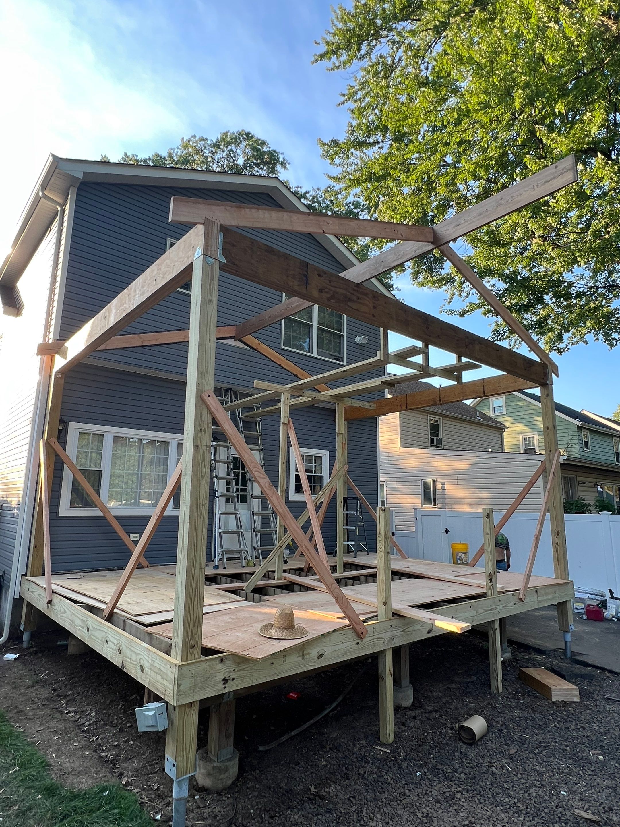 New Deck With Porch by deck guardian