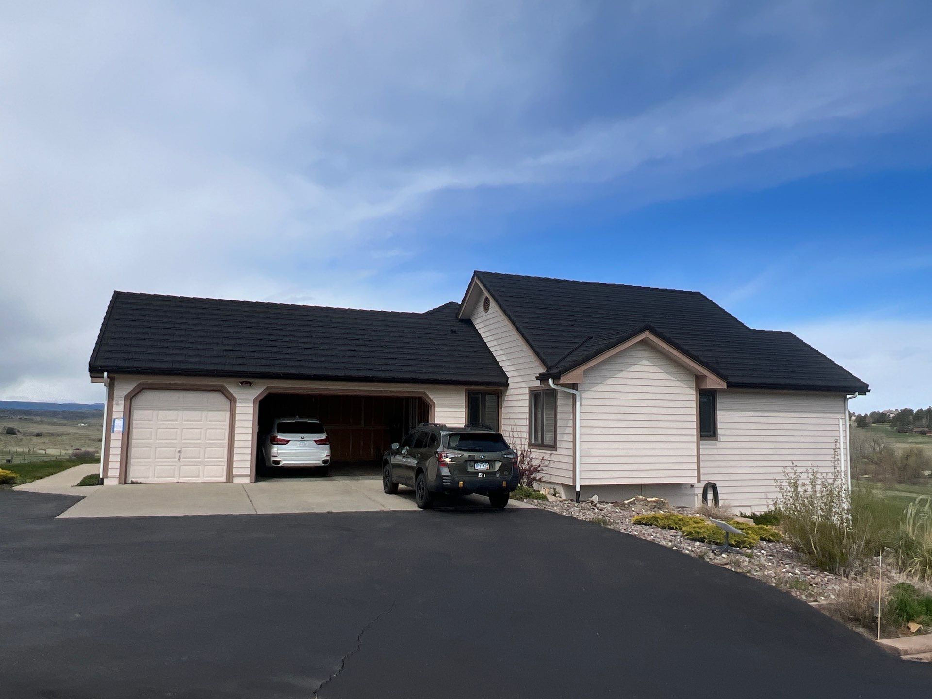 United Stone Coated Steel Install by Blue Peaks Roofing LLC 
