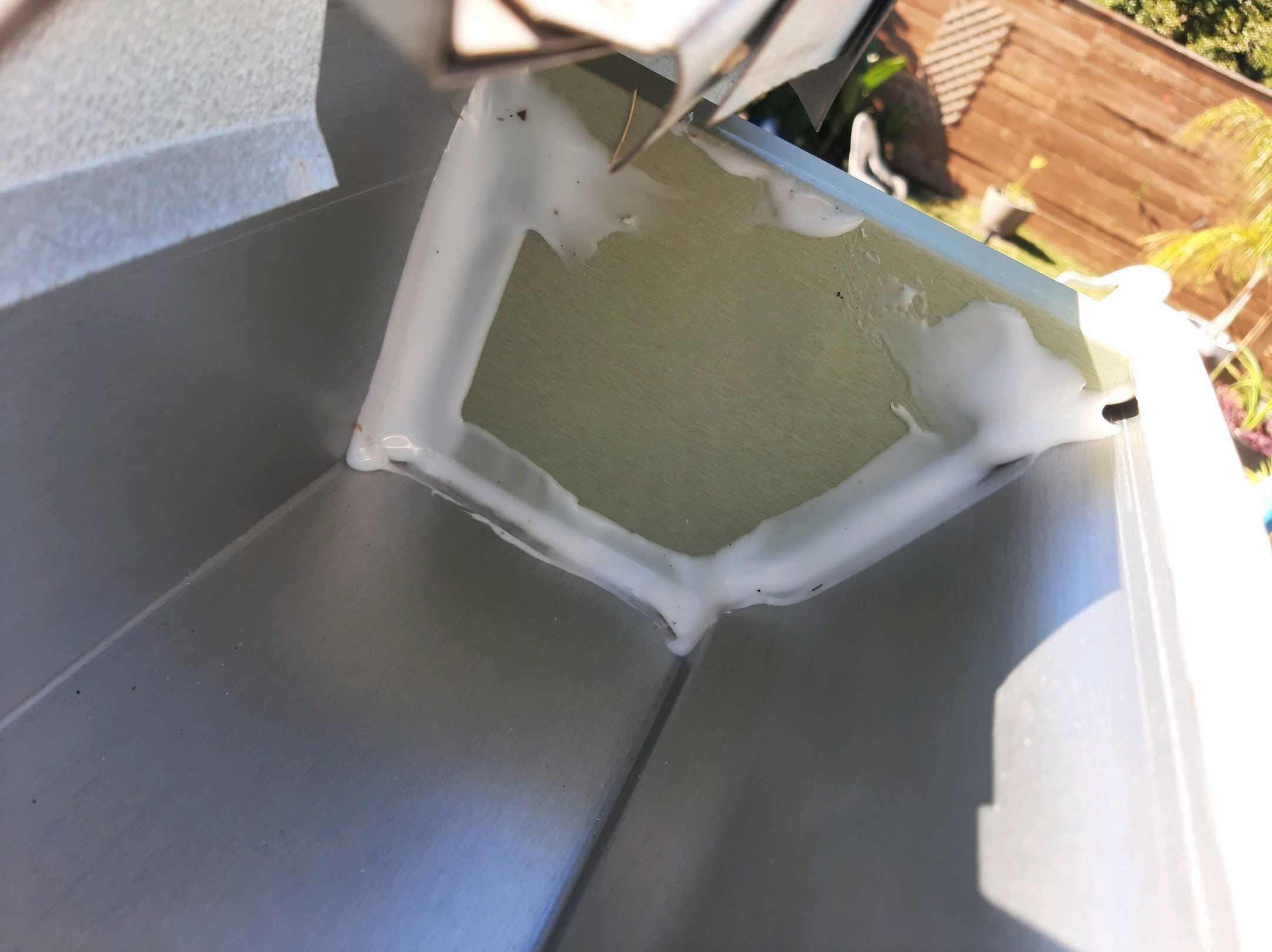 Gutter Installation using K-Style Seamless Gutters and Soffit and Fascia Replacement by Gutter Professors