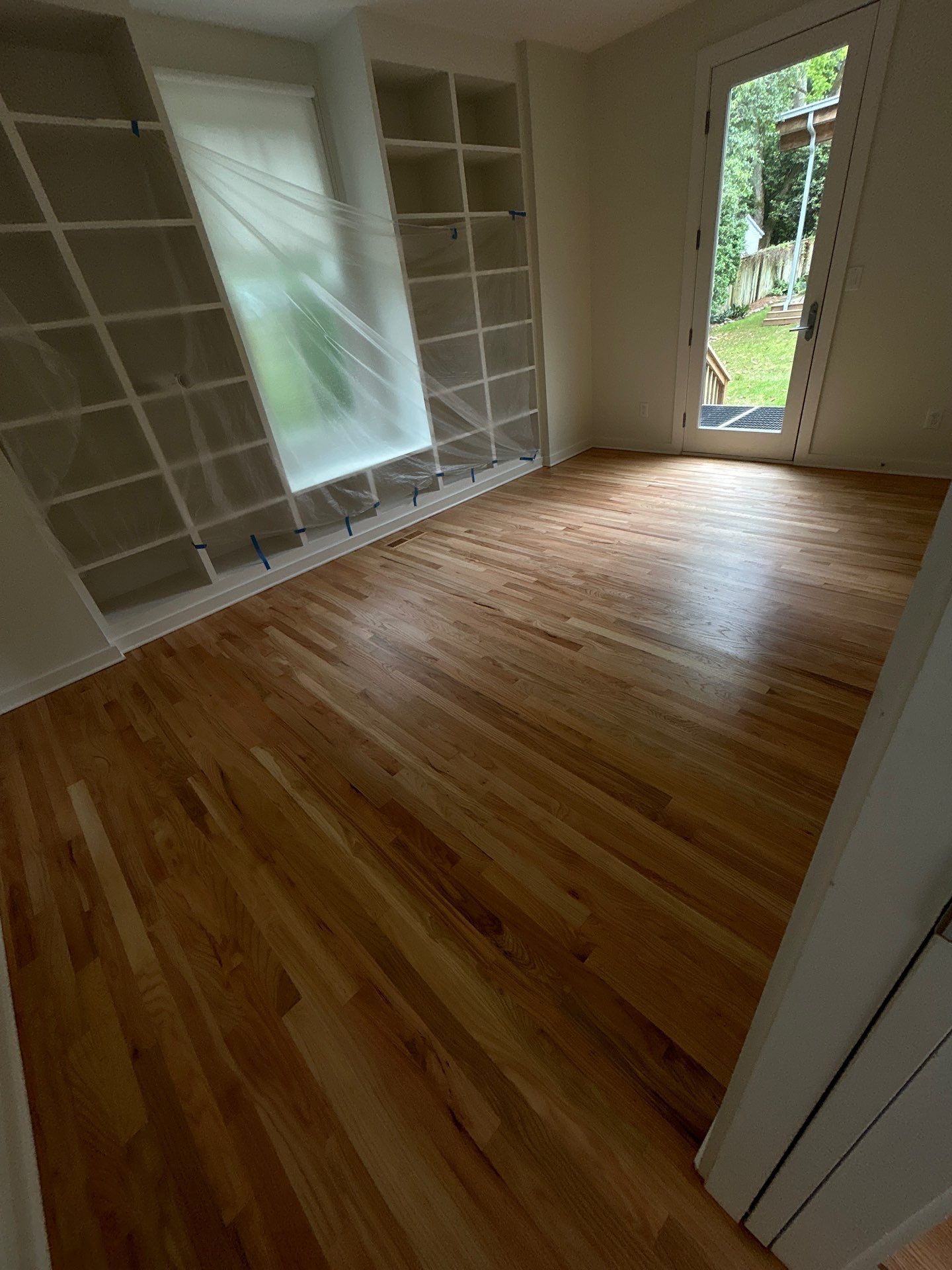 Natural Red Oak floor refinish by Footprints Floors of East Atlanta