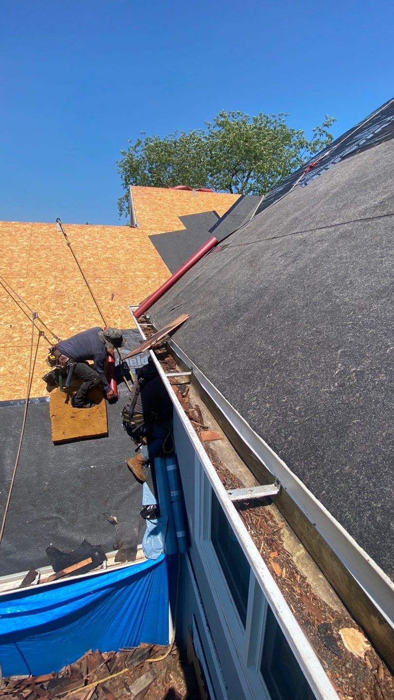Asphalt Roof Installation  by Custom Installations