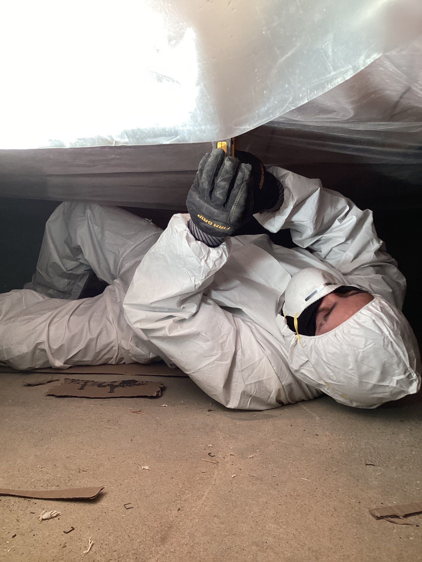 Crawlspace cleaning by Newhouse Restoration