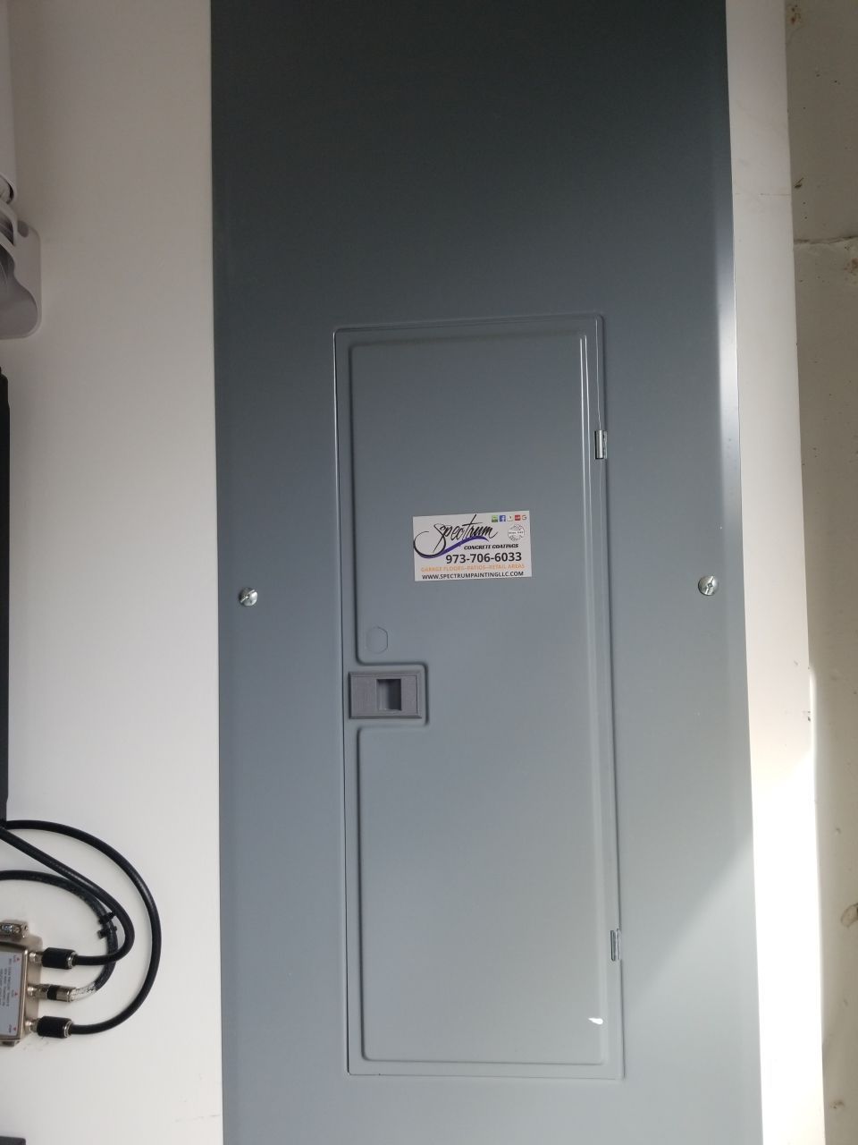 Garage Floor Coating in Penntek Domino by Spectrum Painting, LLC