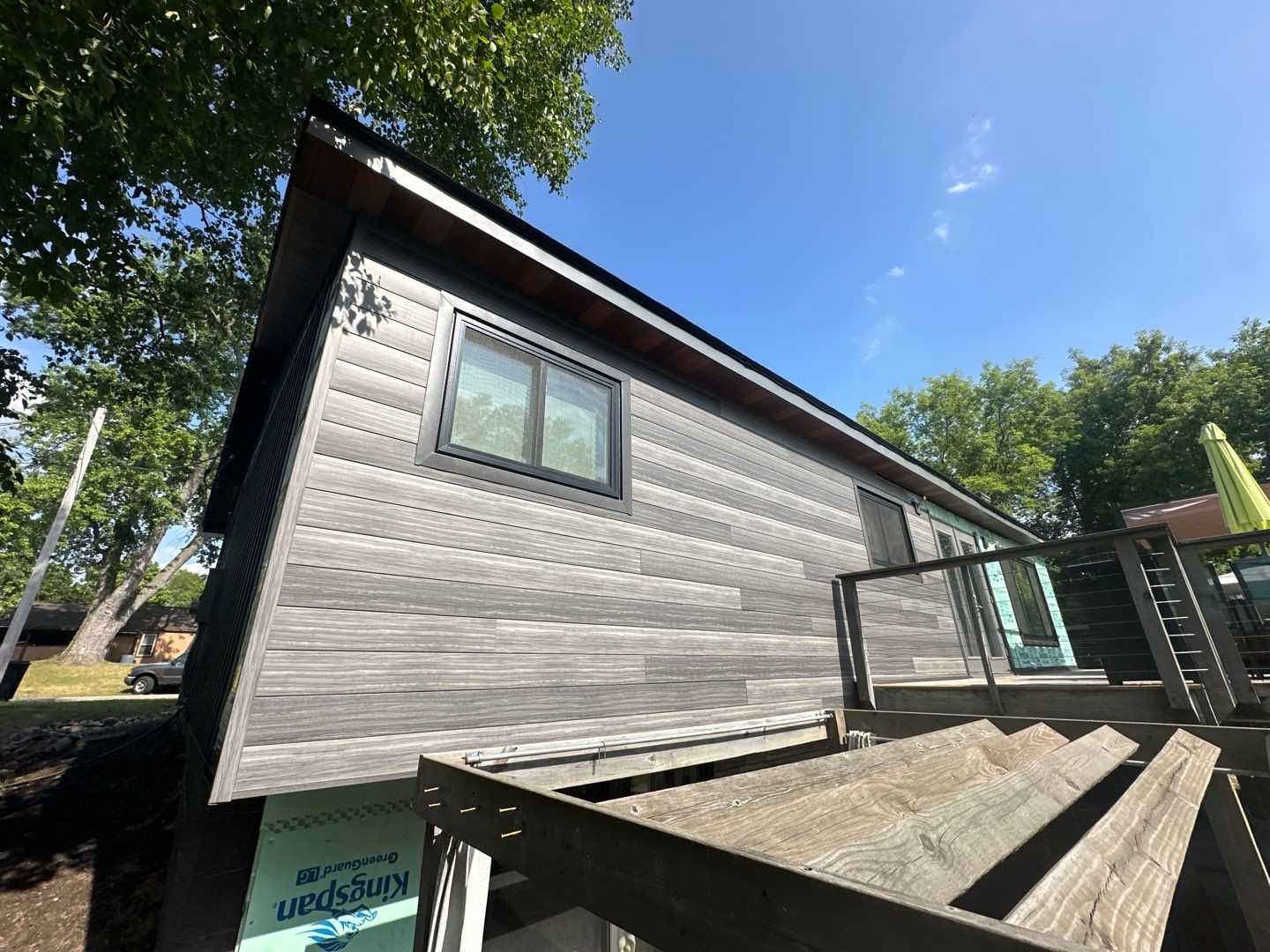 Siding Replacement using Alside Gray Oak by 180 Contractors