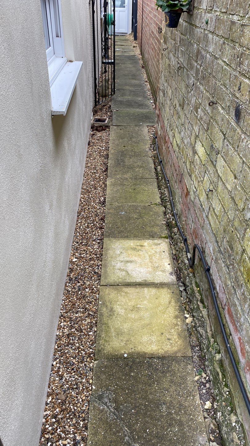 Driveway And Patio Clean using honda 21 ltr/min by Ges Exterior Cleaning ltd