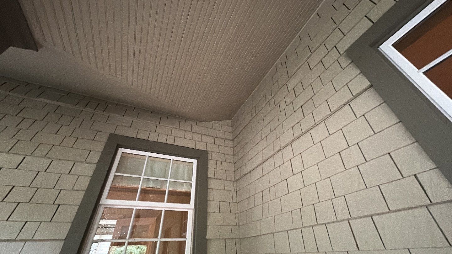 natural stone using Algaecide, soft wash soap by Northern Power Washing LLC.