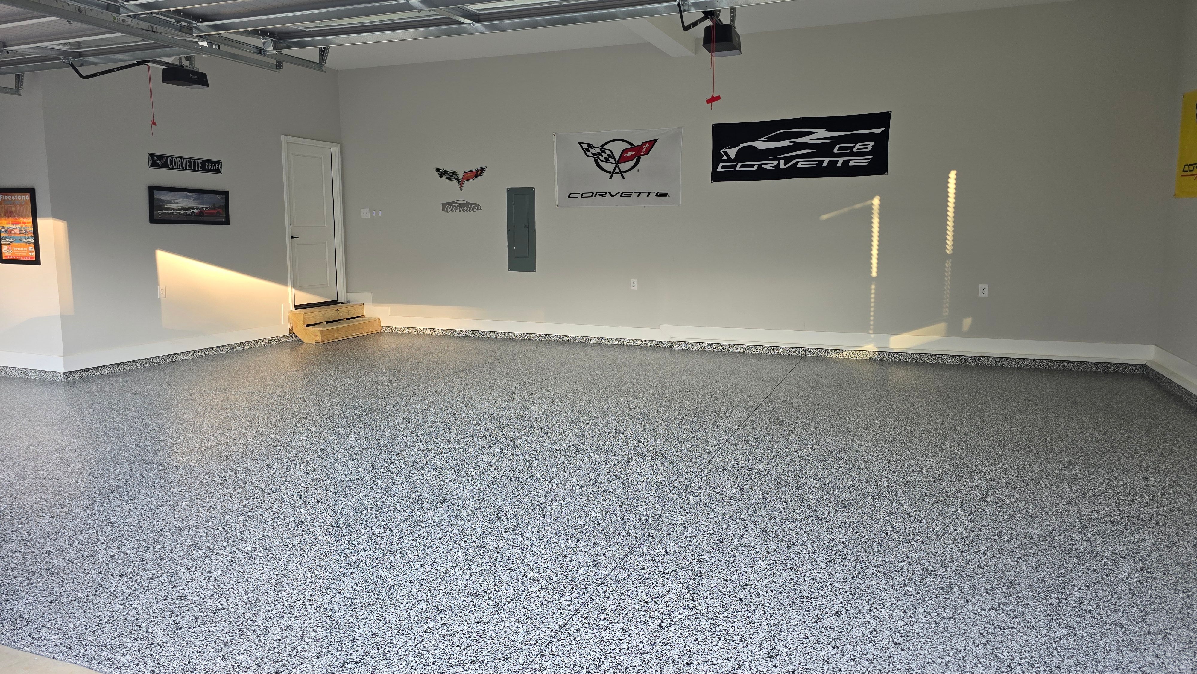 Garage using Domino by Elite Floor Solutions