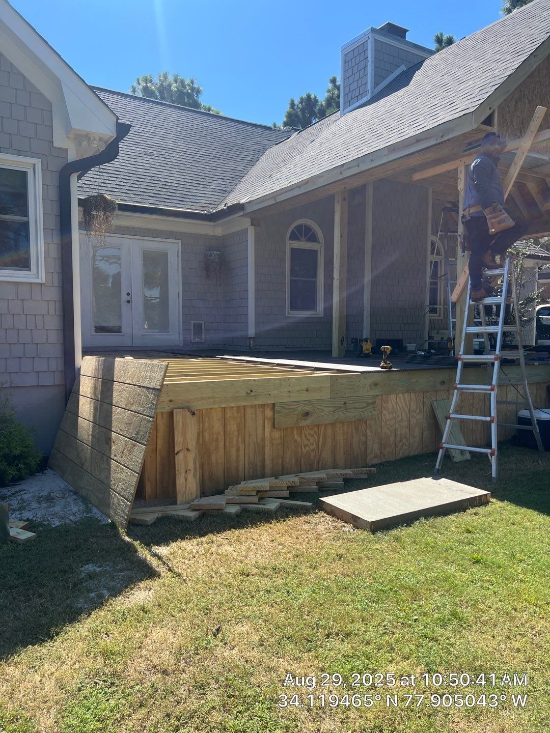 Back Porch Addition in Beau Rivage  by RGR Construction and Roofing, LLC