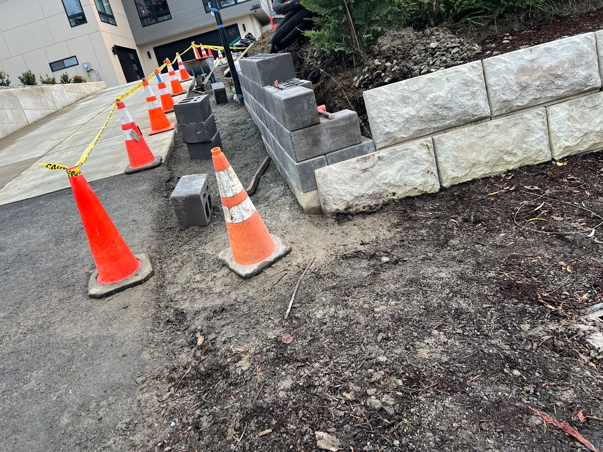 Retaining Wall & Concrete Patch Repair | Everett  by Jireh Asphalt & Concrete Inc 