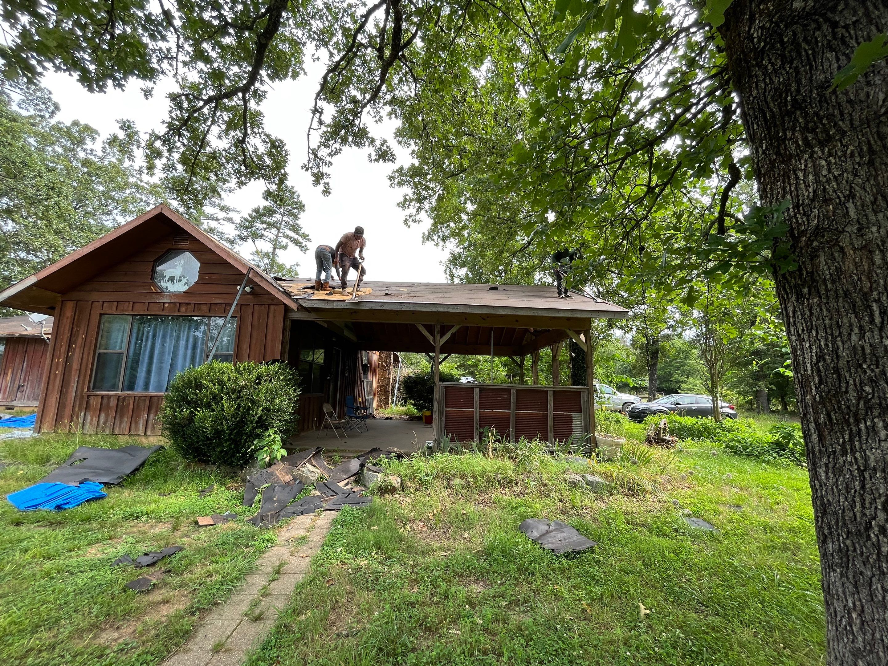 Storm Restoration Reroof: 25 Year 3-Tab Shingle by Hostetler Roofing