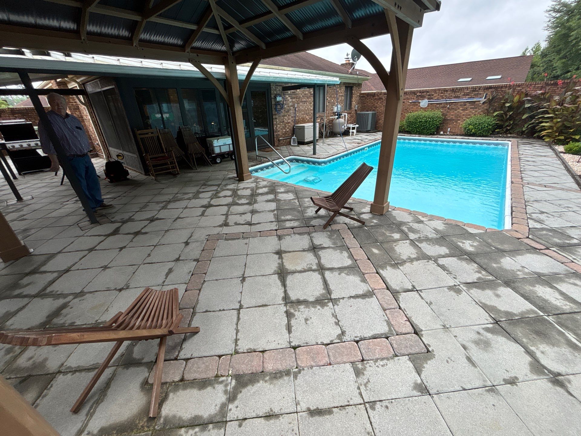 Pool Pavers using Concrete Sealant by DuraSeal