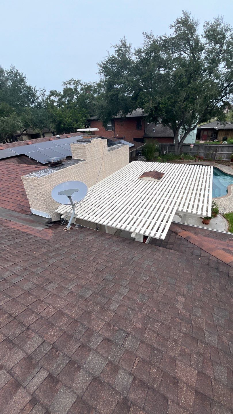 Residential Roofing Installation using Certainteed Landmark Moire Black by Galvan Roofing and Construction