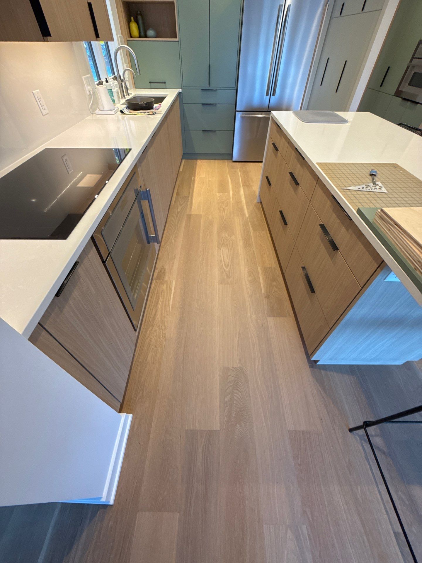 7 inch white Oak invisible finish by Ann Arbor Hardwoods