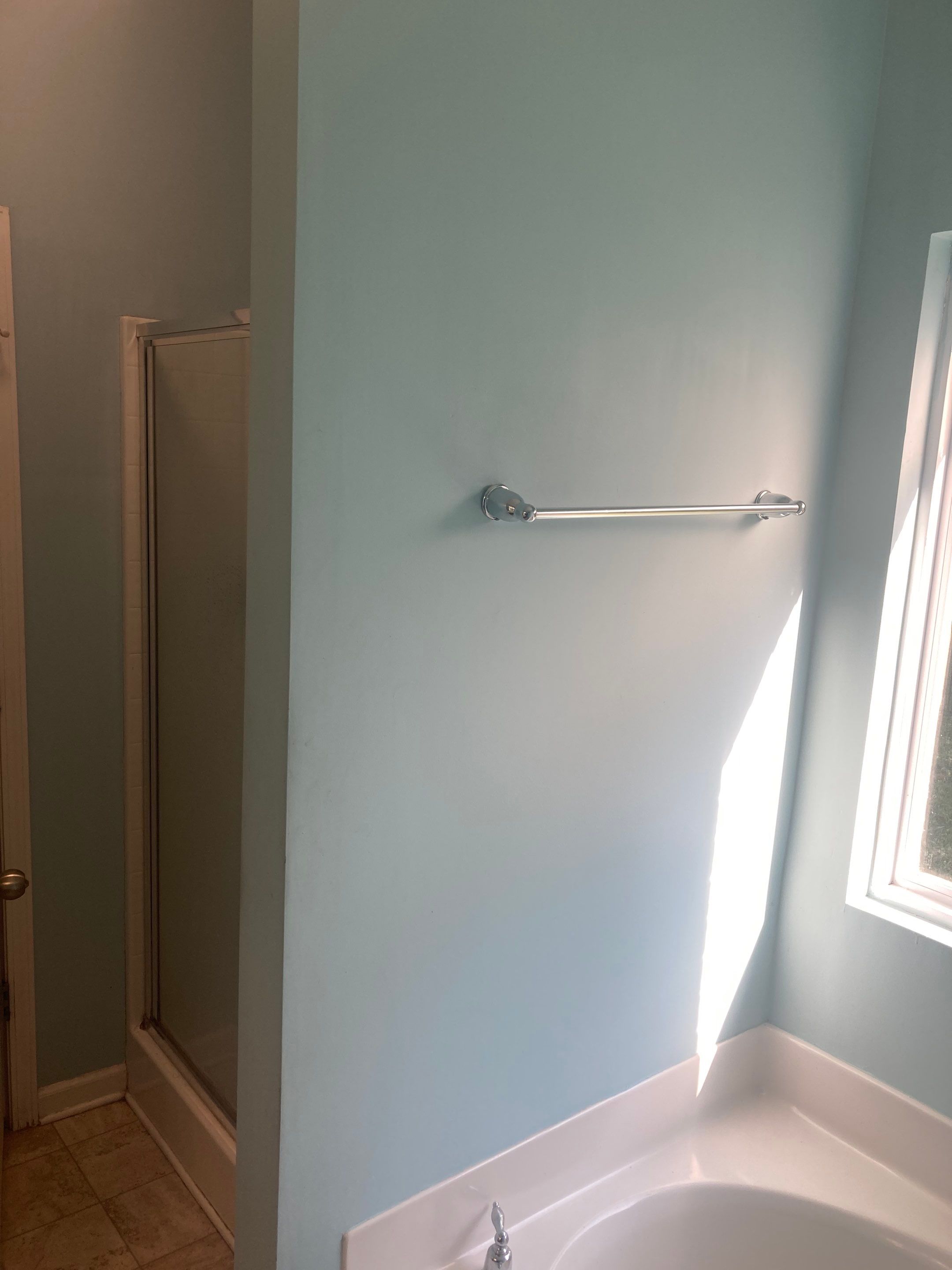 Beautiful new custom tile shower, tub surround and accent walls by Footprints Floors of Nashville