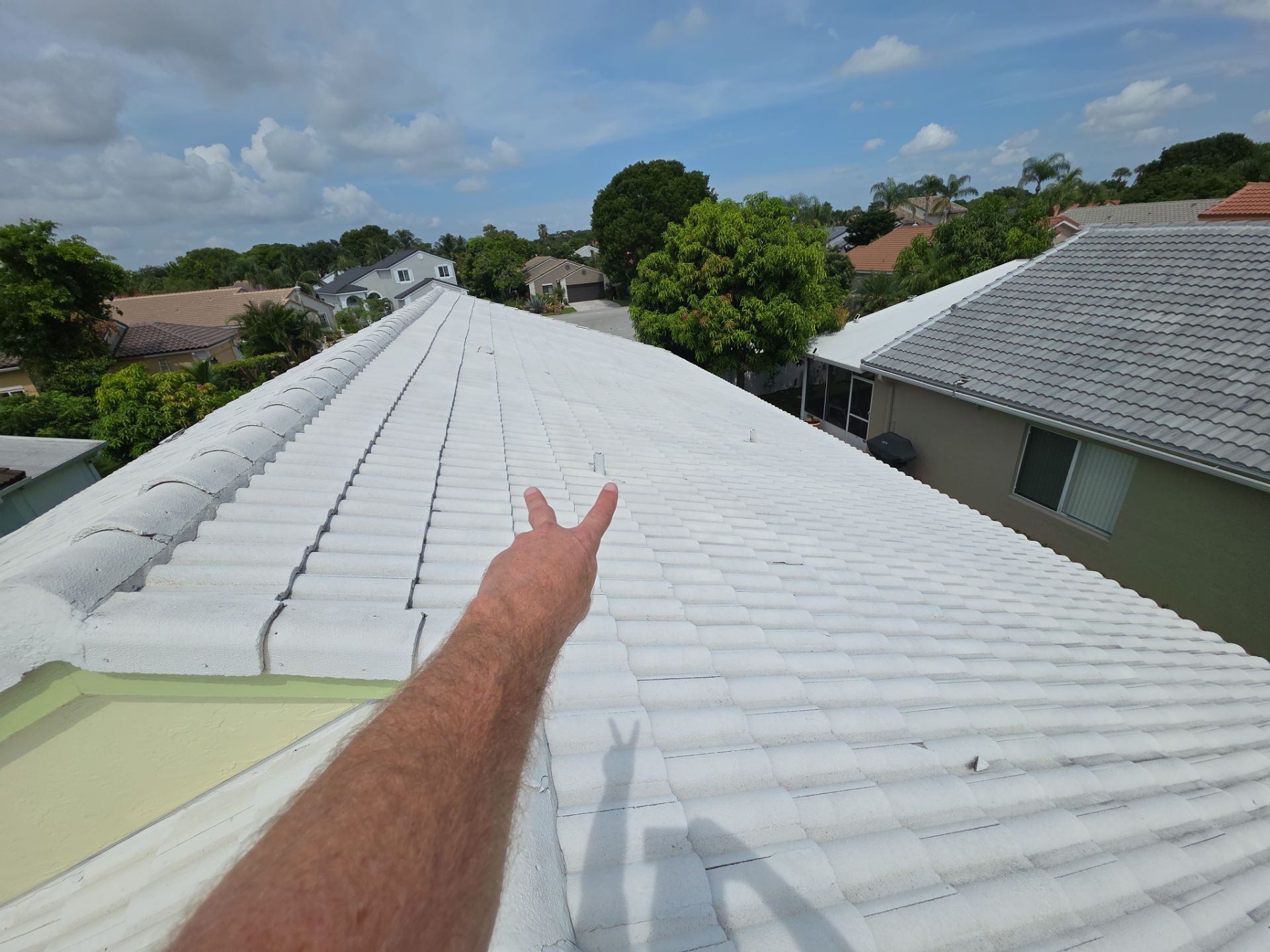 Concrete Tile Roof Repair and Wood Fascia Restoration in Deerfield Beach by Aastro Roofing