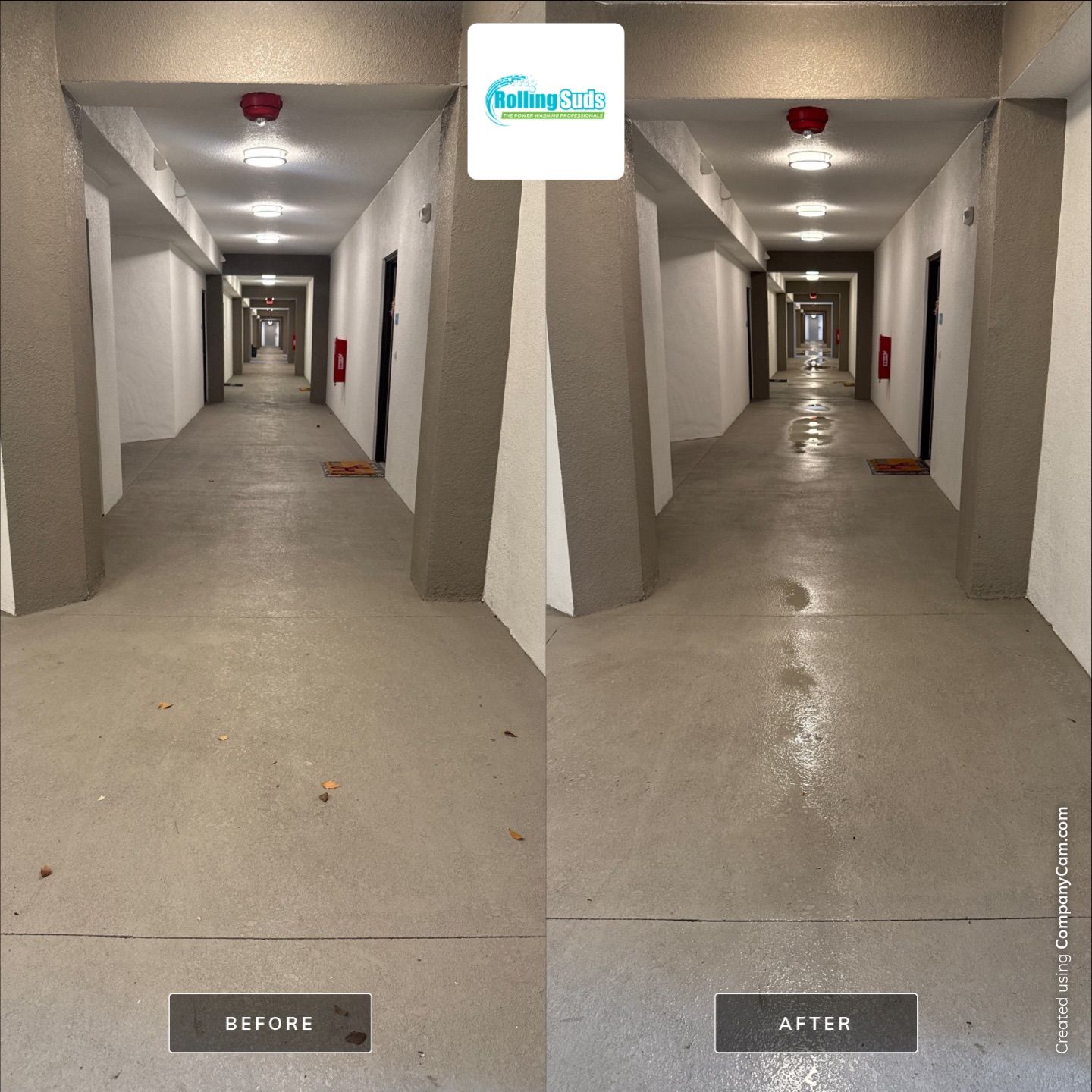 Apartment Flat Work by Rolling Suds Power Washing of Naples - Fort Myers