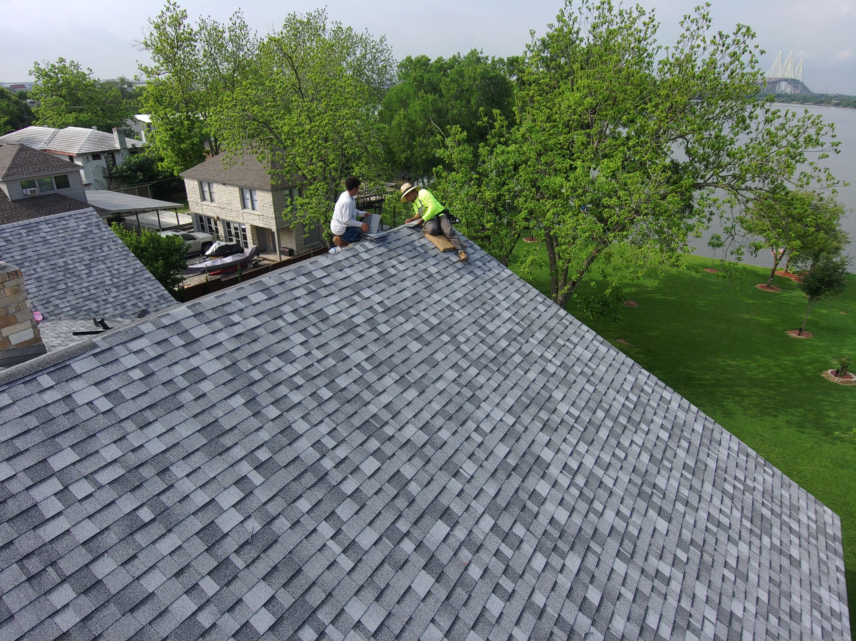 Residential Roofing Installation using Owen's Corning Duration (Lifetime) Shingles by Roof Repair Company