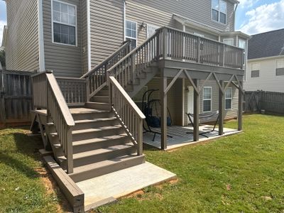 Multi-Level Deck Restoration and Solid Color Staining in Suwanee