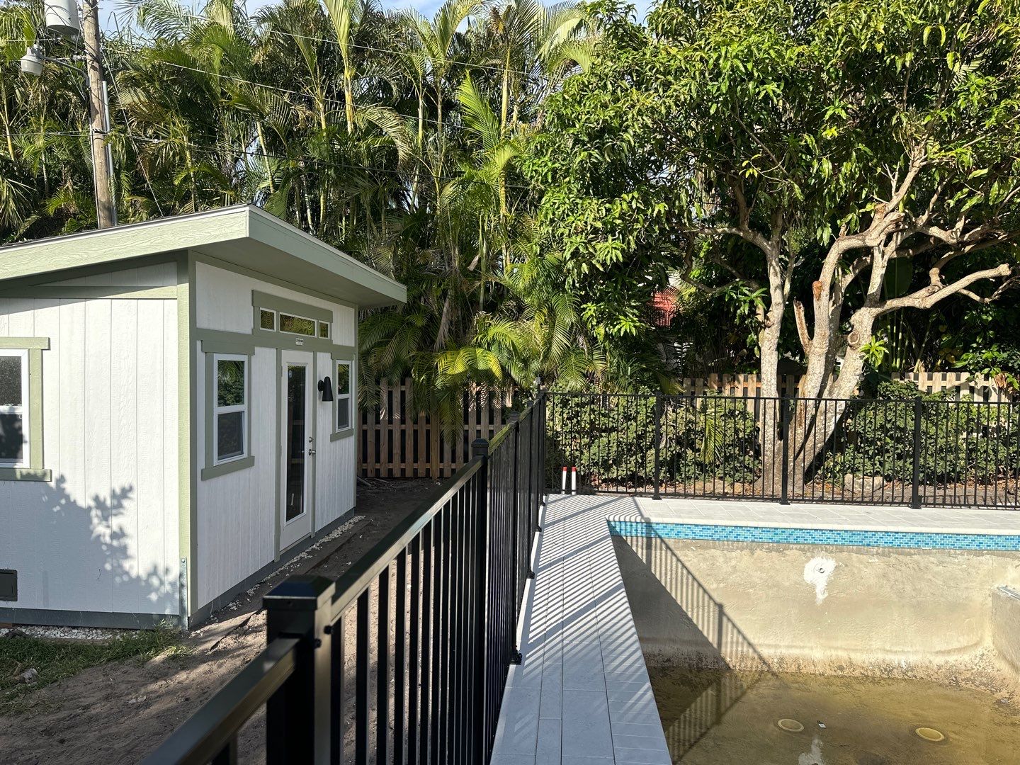 Aluminum Fence Installation using Black 3 Rail Aluminum Fence by Asap fence and gates, LLC