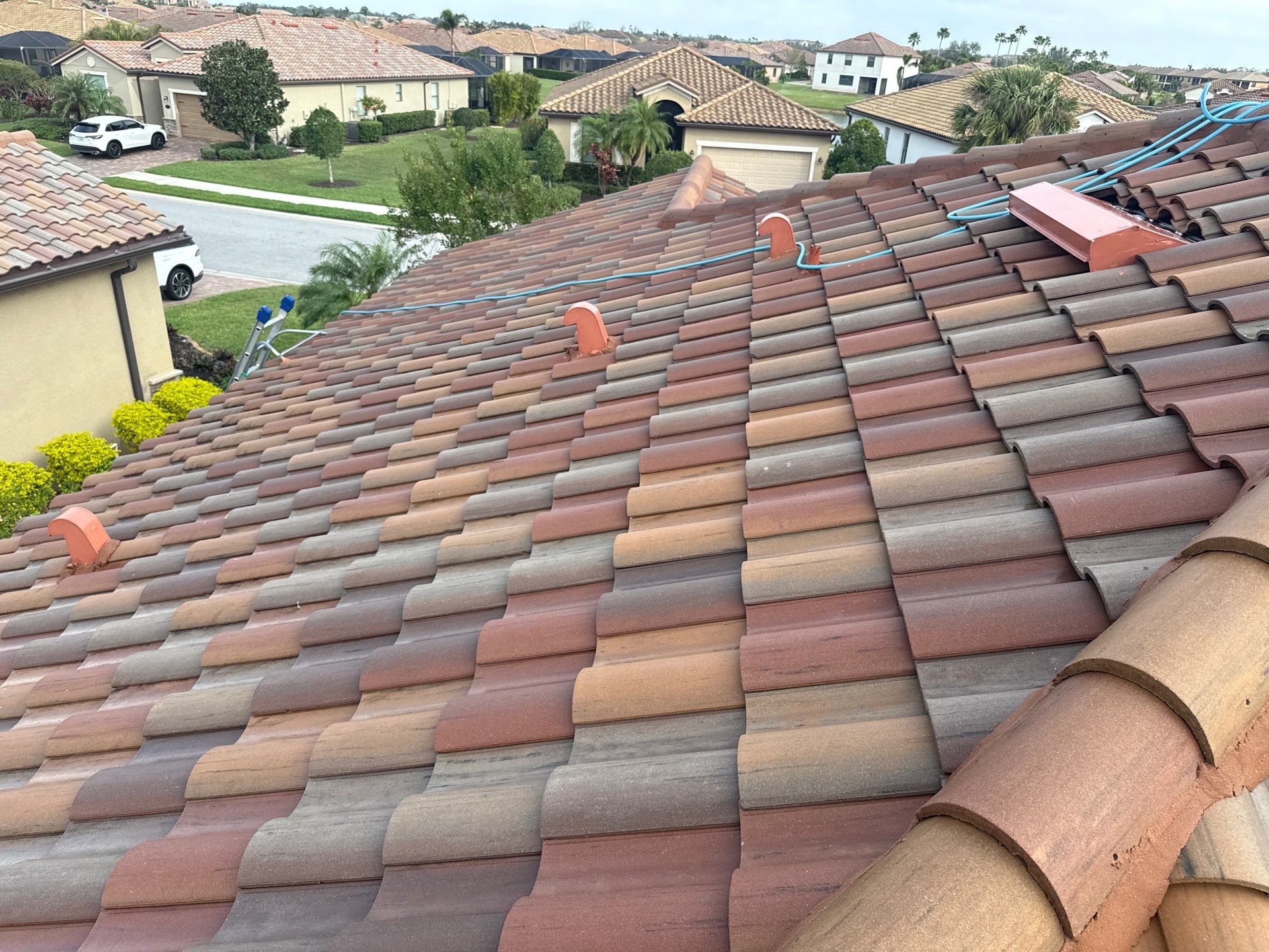 Paver Pool Deck, Driveway & Concrete Tile Roof Cleaning in River Strand, Bradenton, FL | Sunshine AquaWash by Sunshine AquaWash