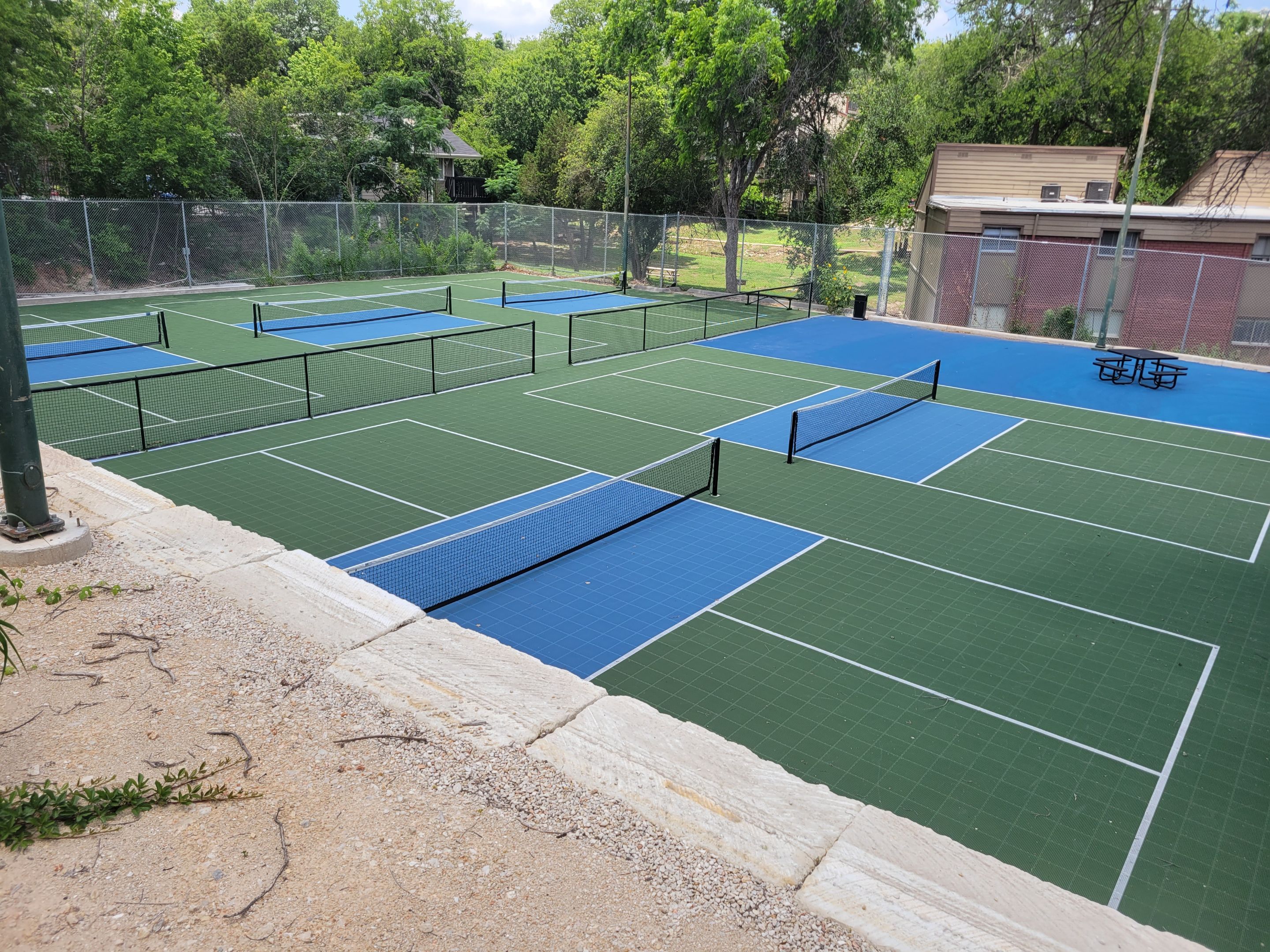 Tennis Court Conversion to Pickleball by Sport Court Austin