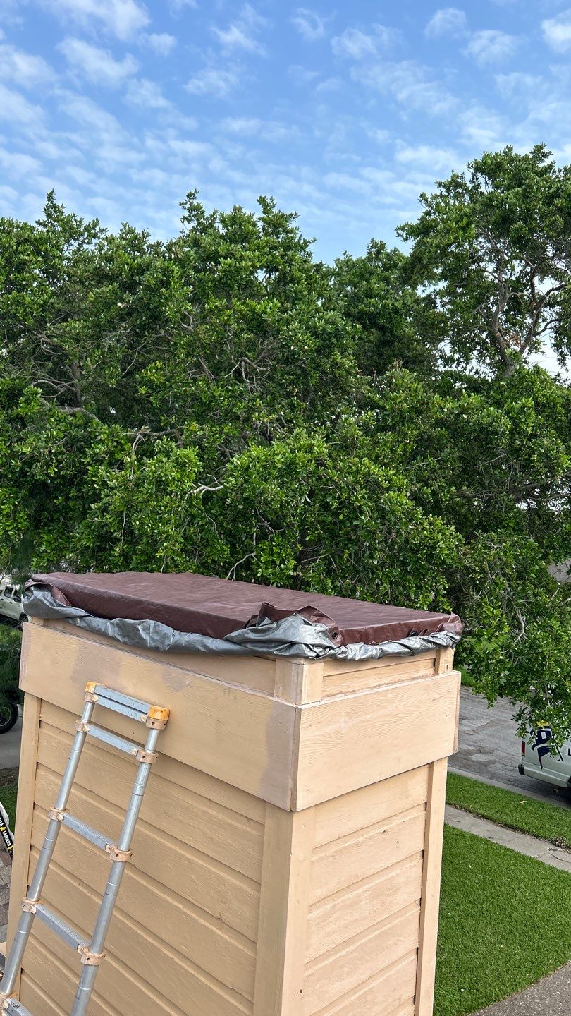 Chimney Cap & Chase Replacement using Galvanized Chimney Cap & Chase by Lighthouse Roofing