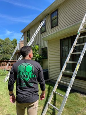 Turtle Shell gutter protection installation in Naperville, IL 60540, photograph 28