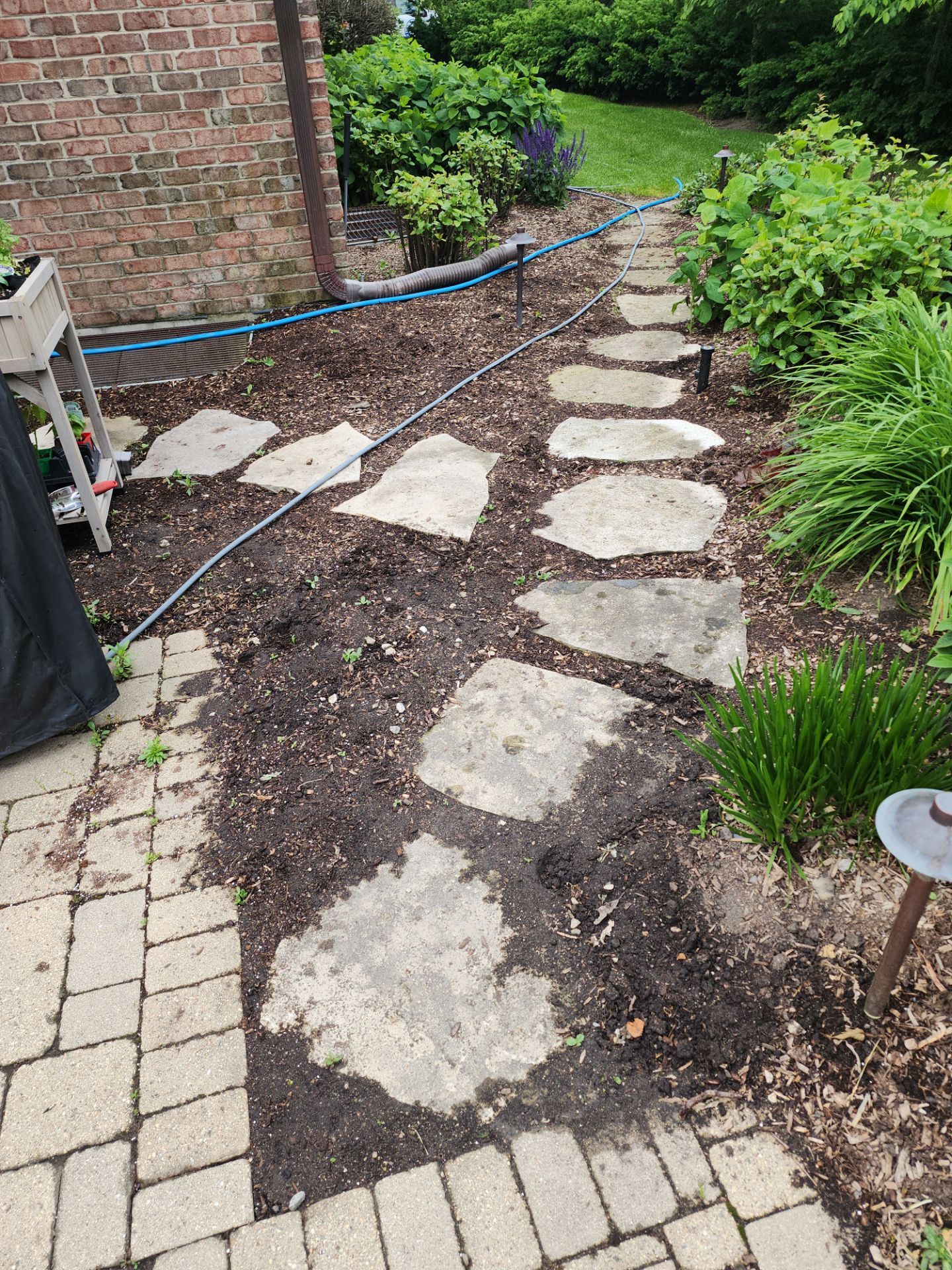 Brick paver repair, cleaning sanding and sealing by Northern Power Washing LLC.