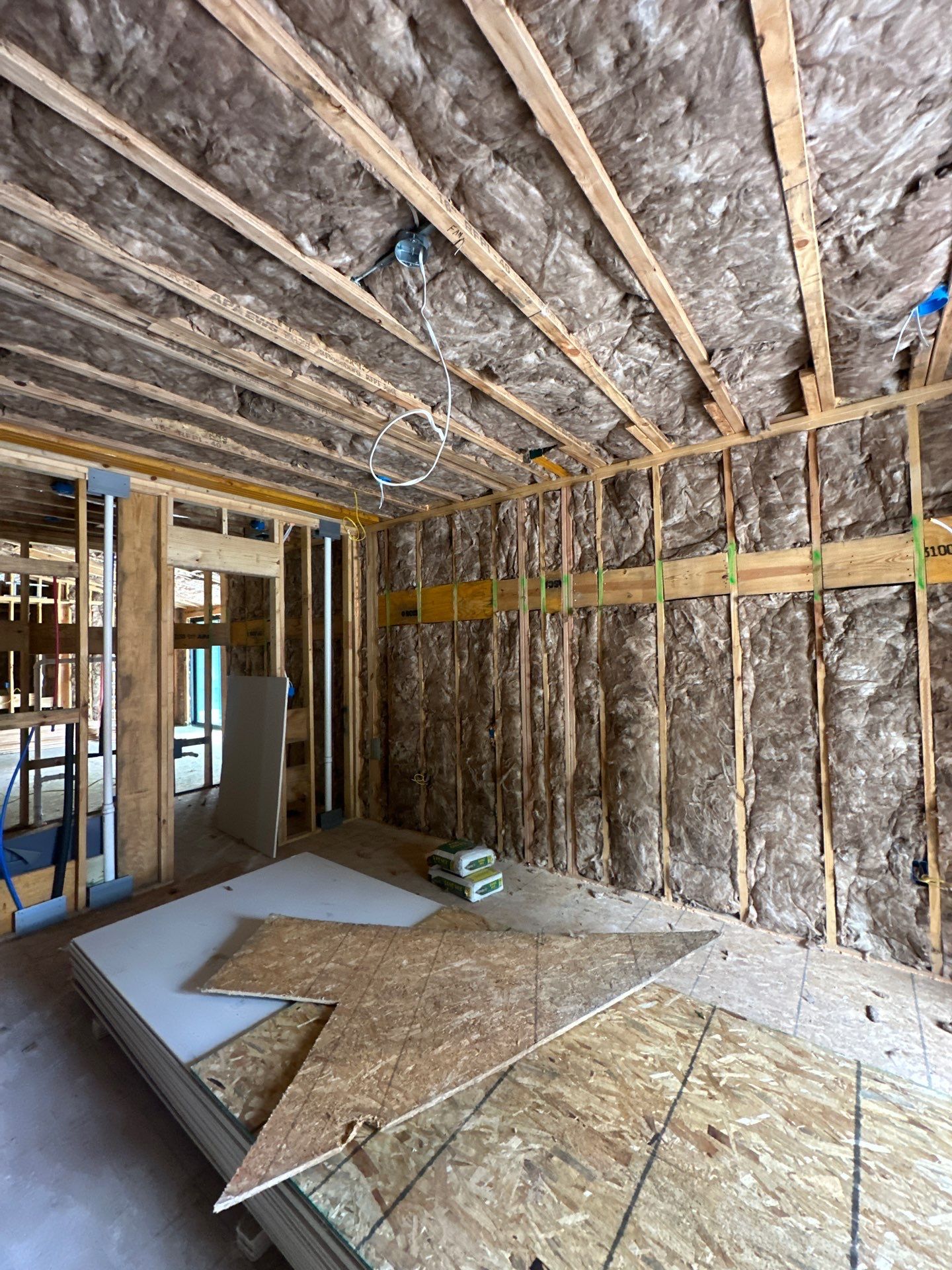 Full install on this new beautiful custom home in Dallas by Apex Insulation Solutions