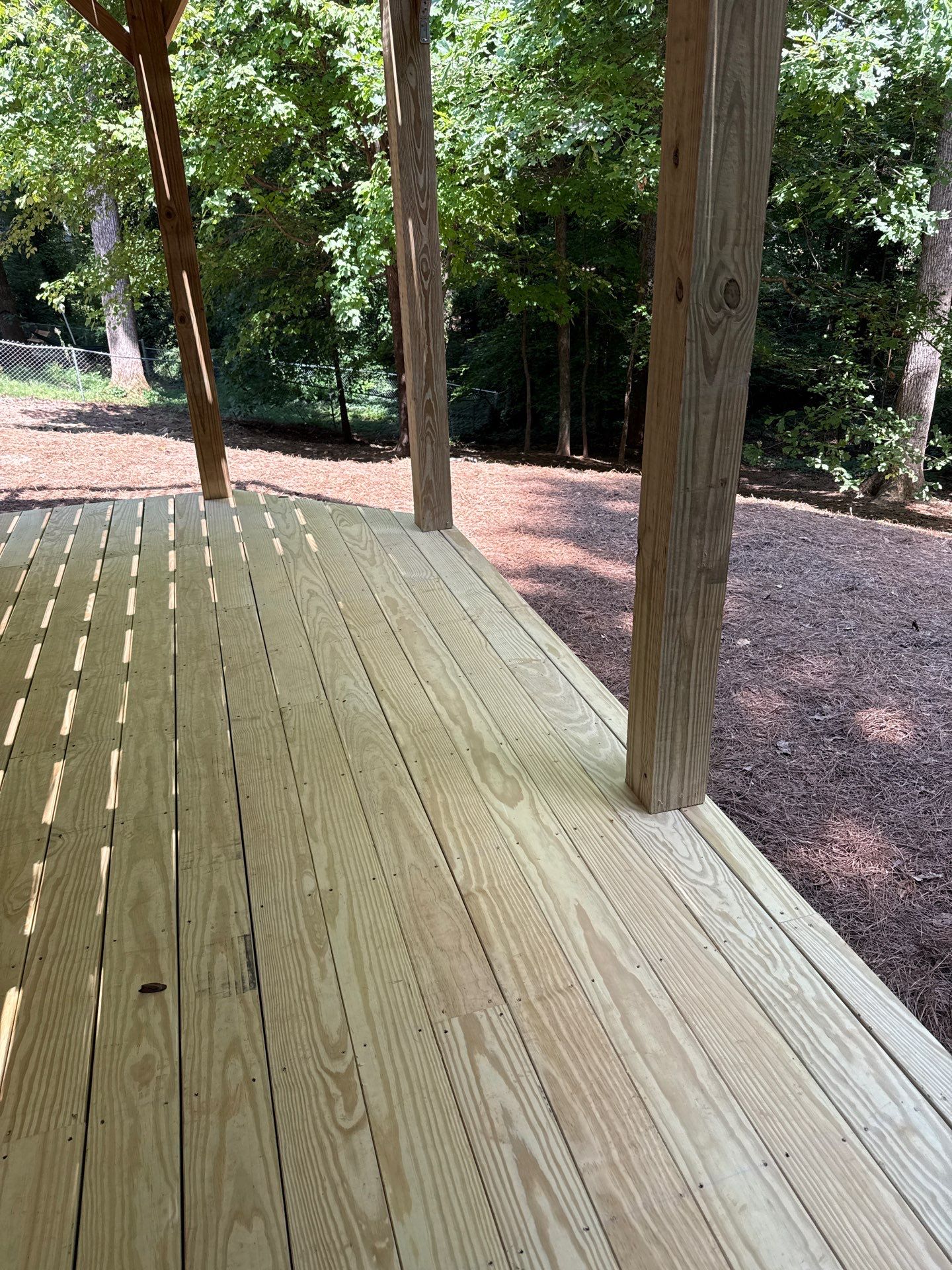 Marietta, GA Two-Tier Wood Deck Rebuild  by Nelson Exteriors 