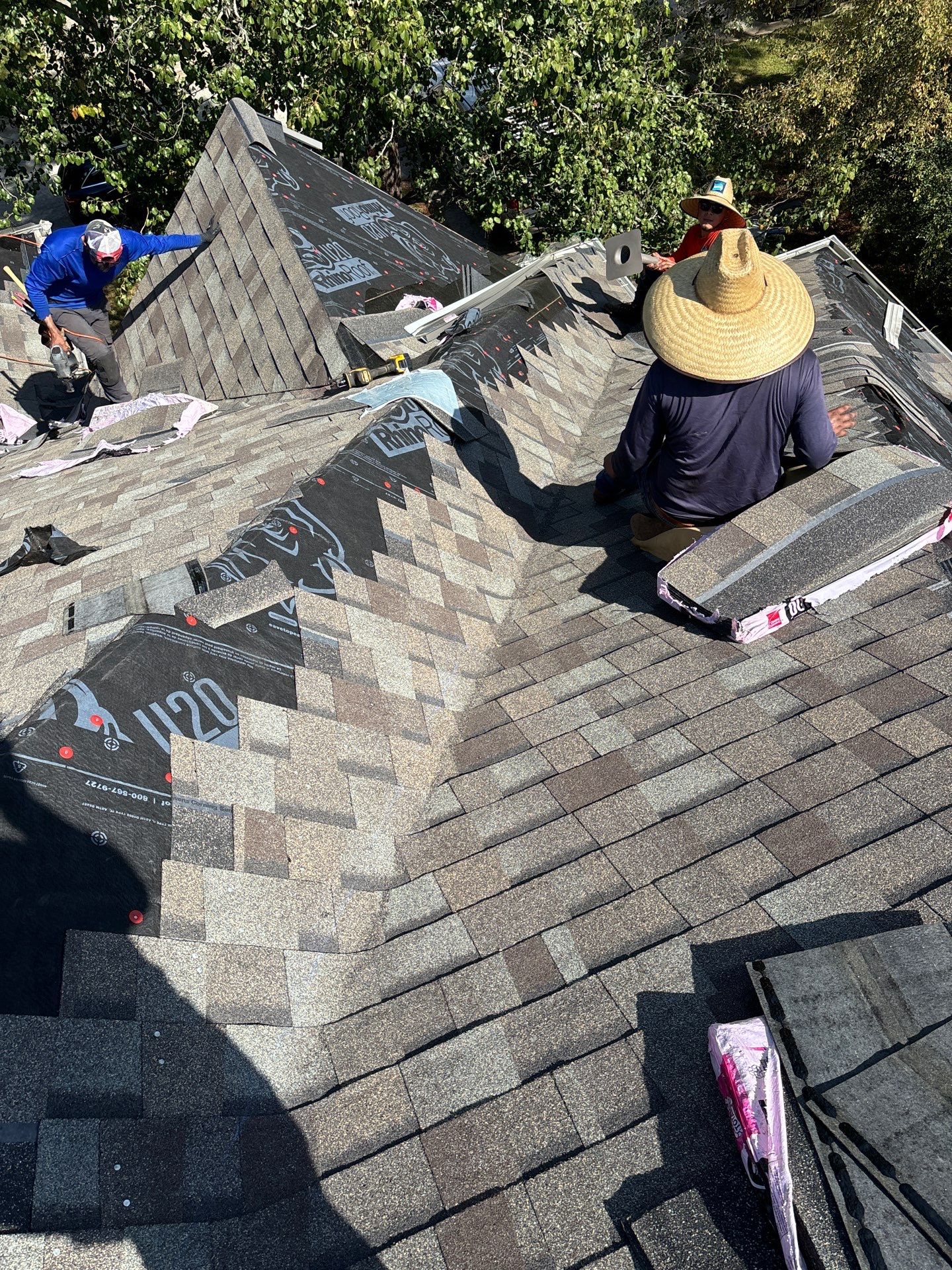 Residential Roofing Installation using Owen's Corning Duration (Lifetime) Shingles by Roof Repair Company