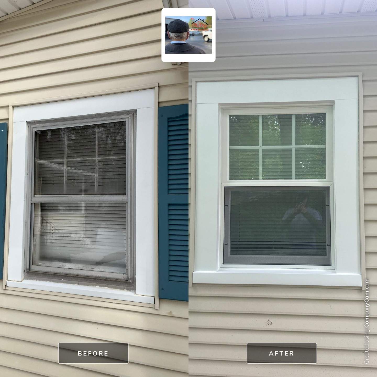 Infinity by Marvin Window Installation using Infinity By Marvin Double-Hung window by DiGiorgi Roofing and Siding Inc