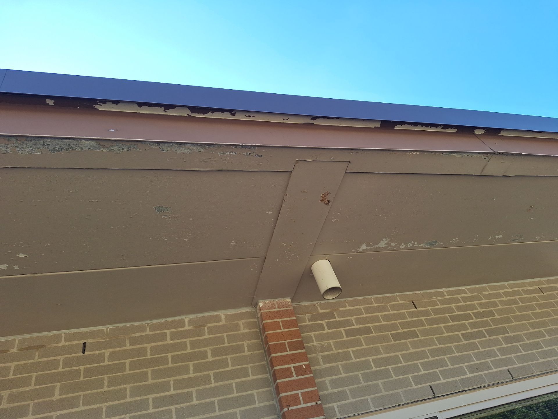 Commercial Exterior Pressure Washing and Soffit Preparation in Muskegon by Gordon Painting