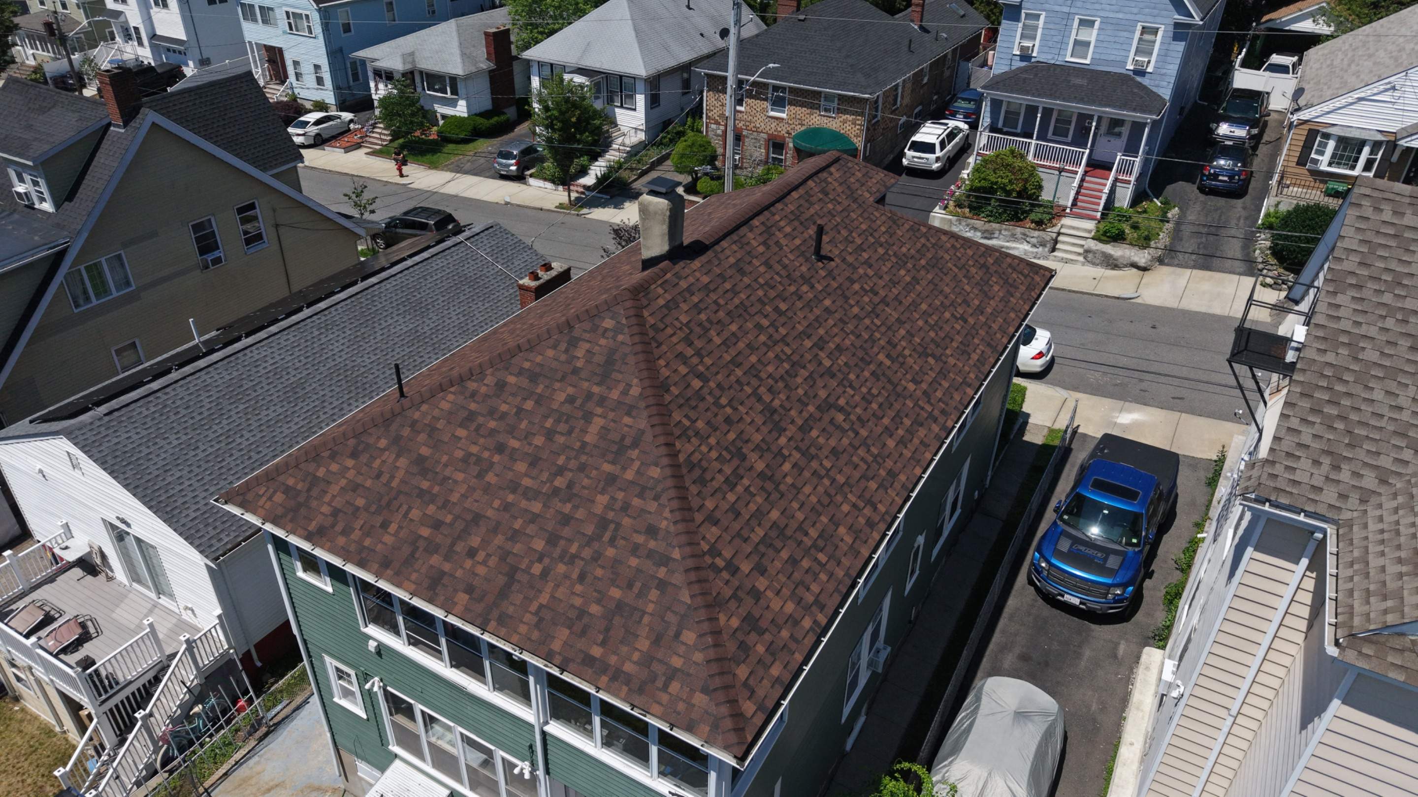 Full Roof Replacement in Revere, MA – Owens Corning Duration, Brownwood by JOHNNYS PRO