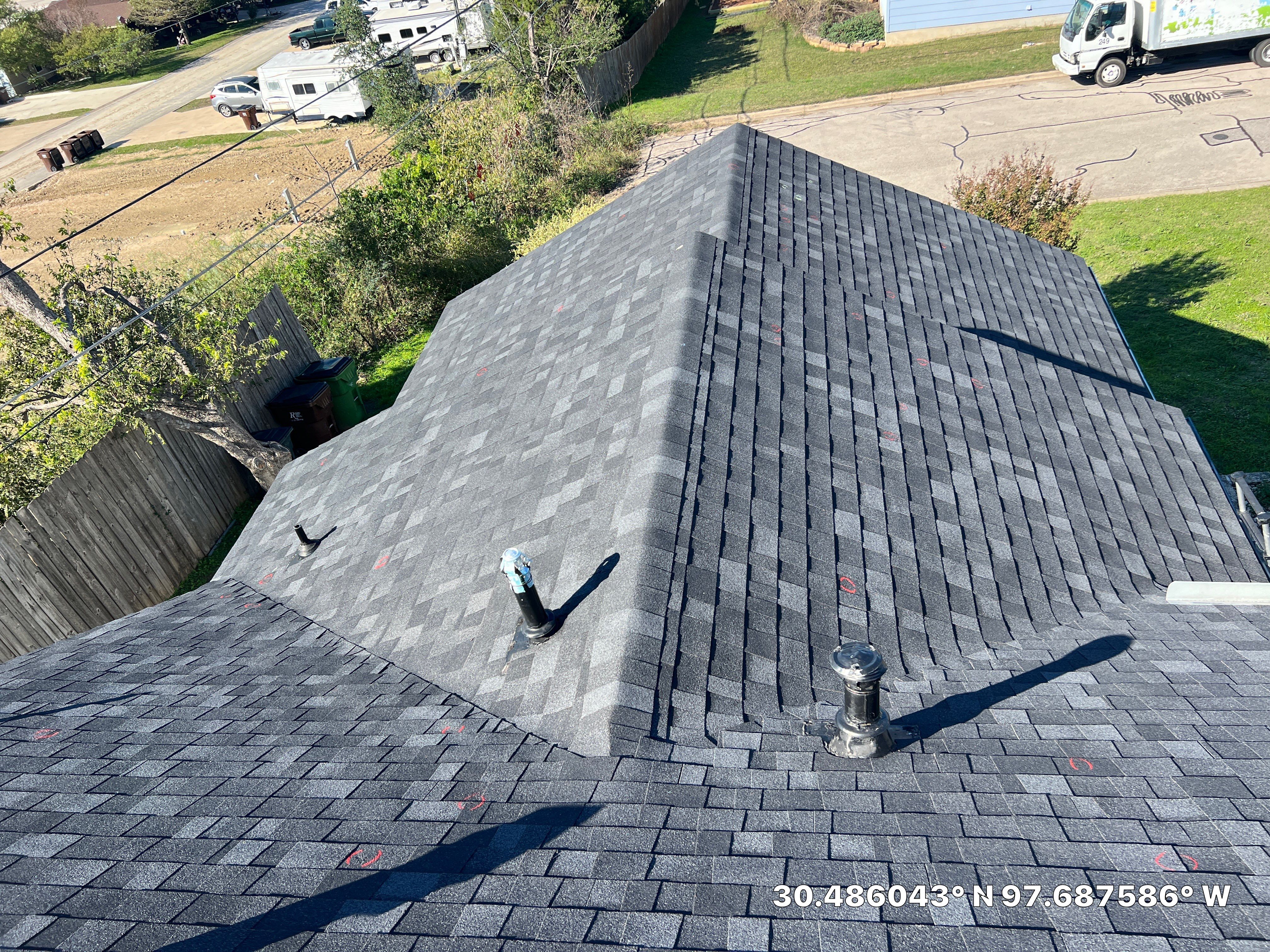 Architectural Shingle Roof Replacement and Interior Restoration in Round Rock by Caliber Restoration LLC