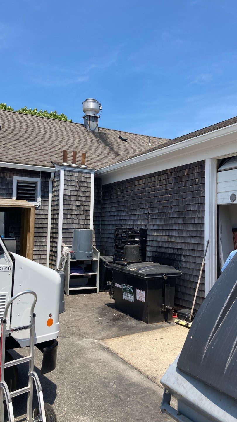 Falmouth, MA Gutter Installation using 6" K-Style Aluminum Gutter by Gutter Pro Enterprises