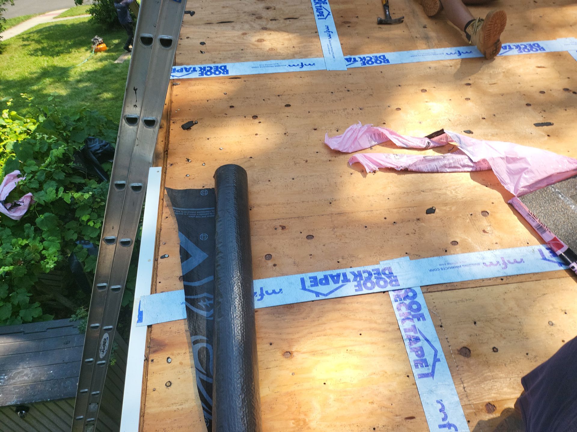 Residential Roofing Installation using Owens Corning Duration Sand Castle by A Plus Exterior