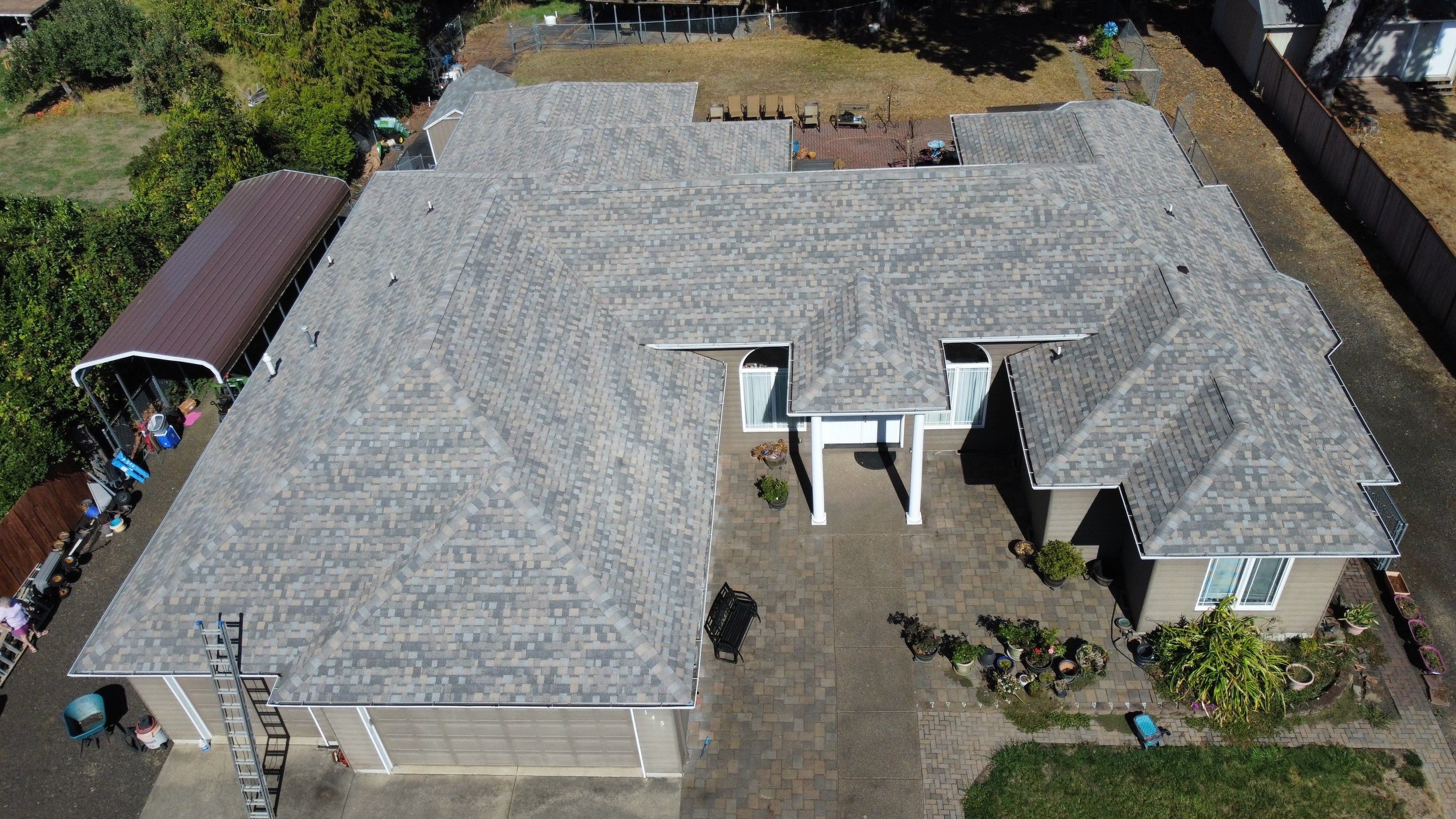 Residential Roofing Installation using IKO Dynasty (Color: Biscayne) by Orezona Building & Roofing Company, Inc.