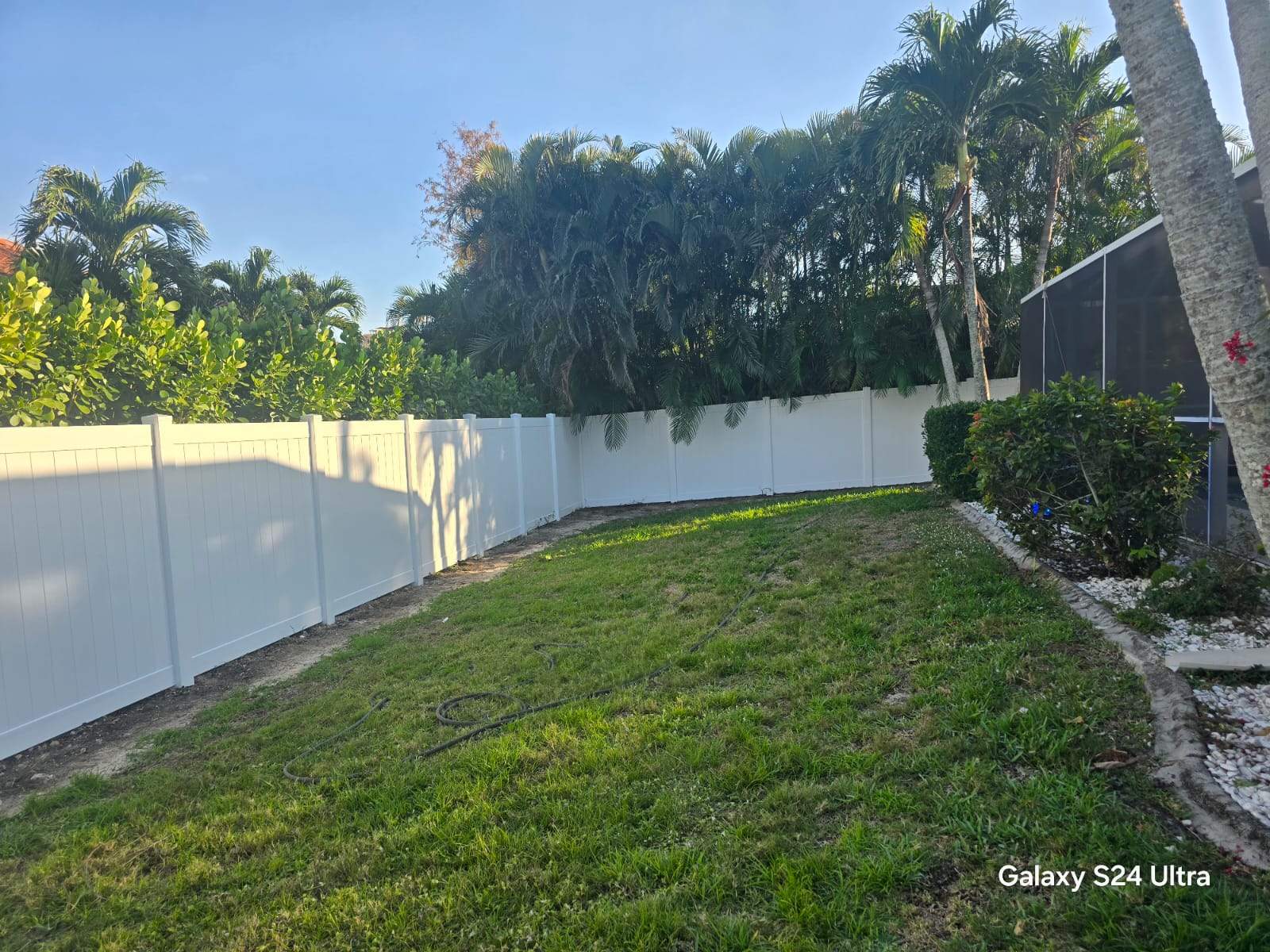 Full Residential Vinyl Privacy Fence Installation in Cape Coral by True Fence LLC