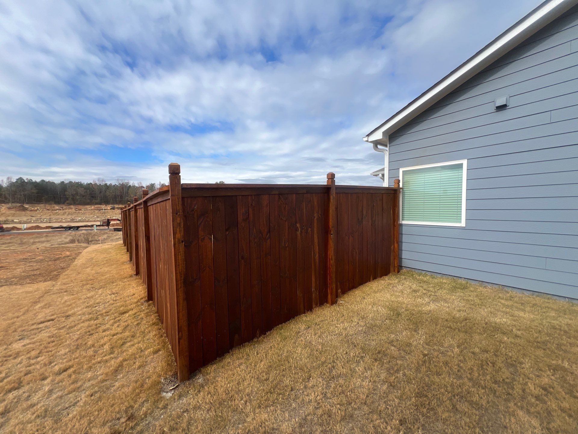 Fence Staining using Chestnut by SSE by Titans of Timber Fence & Stain