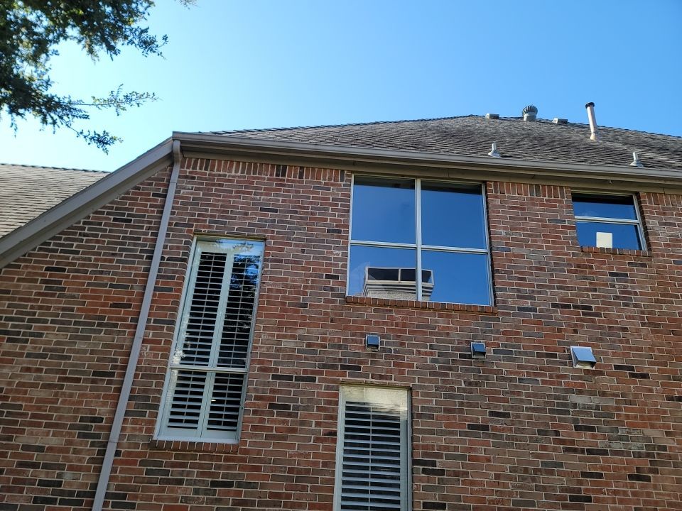 Insurance Claim Roof and Gutters using Owens Corning - Duration- Estate Gray -New Gutters - Exterior paint by Tex-Line Roofing