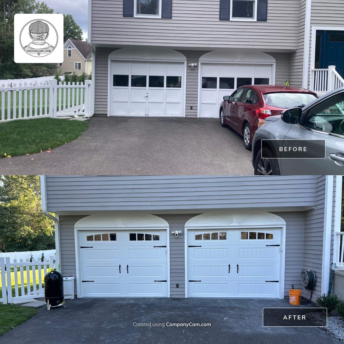 Amarr Designer’s Choice Garage Door Installation by DiGiorgi Roofing and Siding Inc