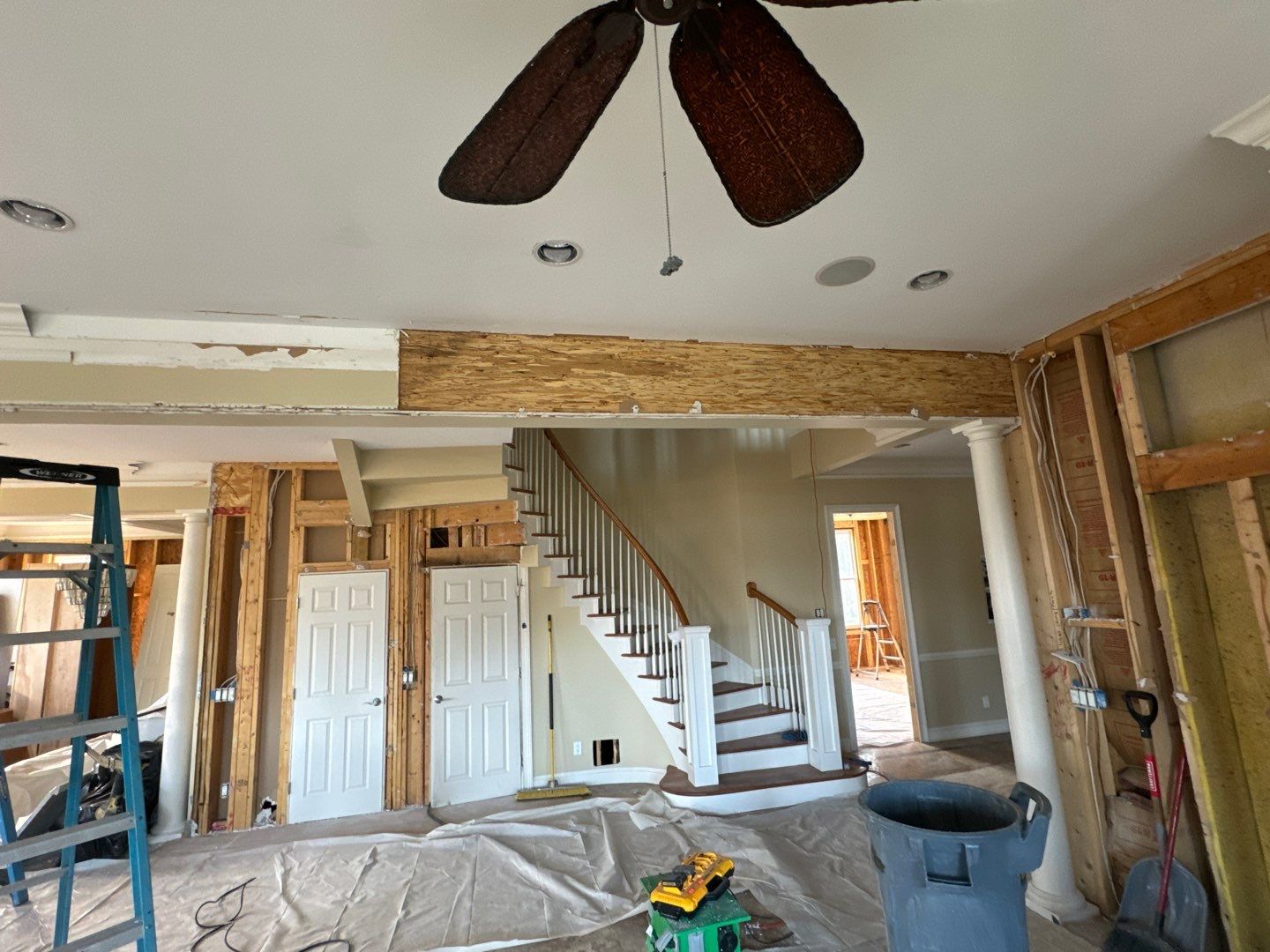 Fire mitigation with structure clean by EAS Environmental, LLC.