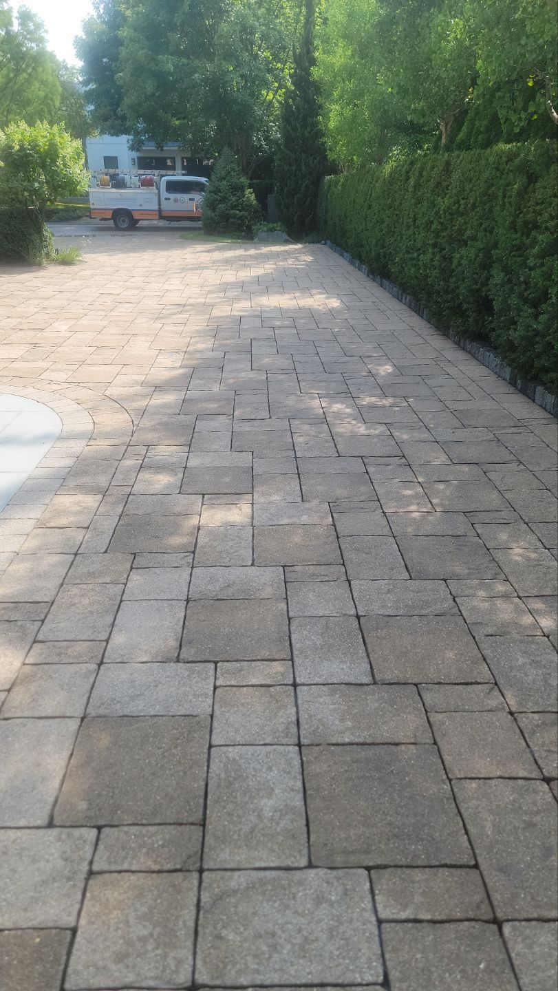 Brick paver clean, sand and seal.  using Surebond SB-1300 by Northern Power Washing LLC.