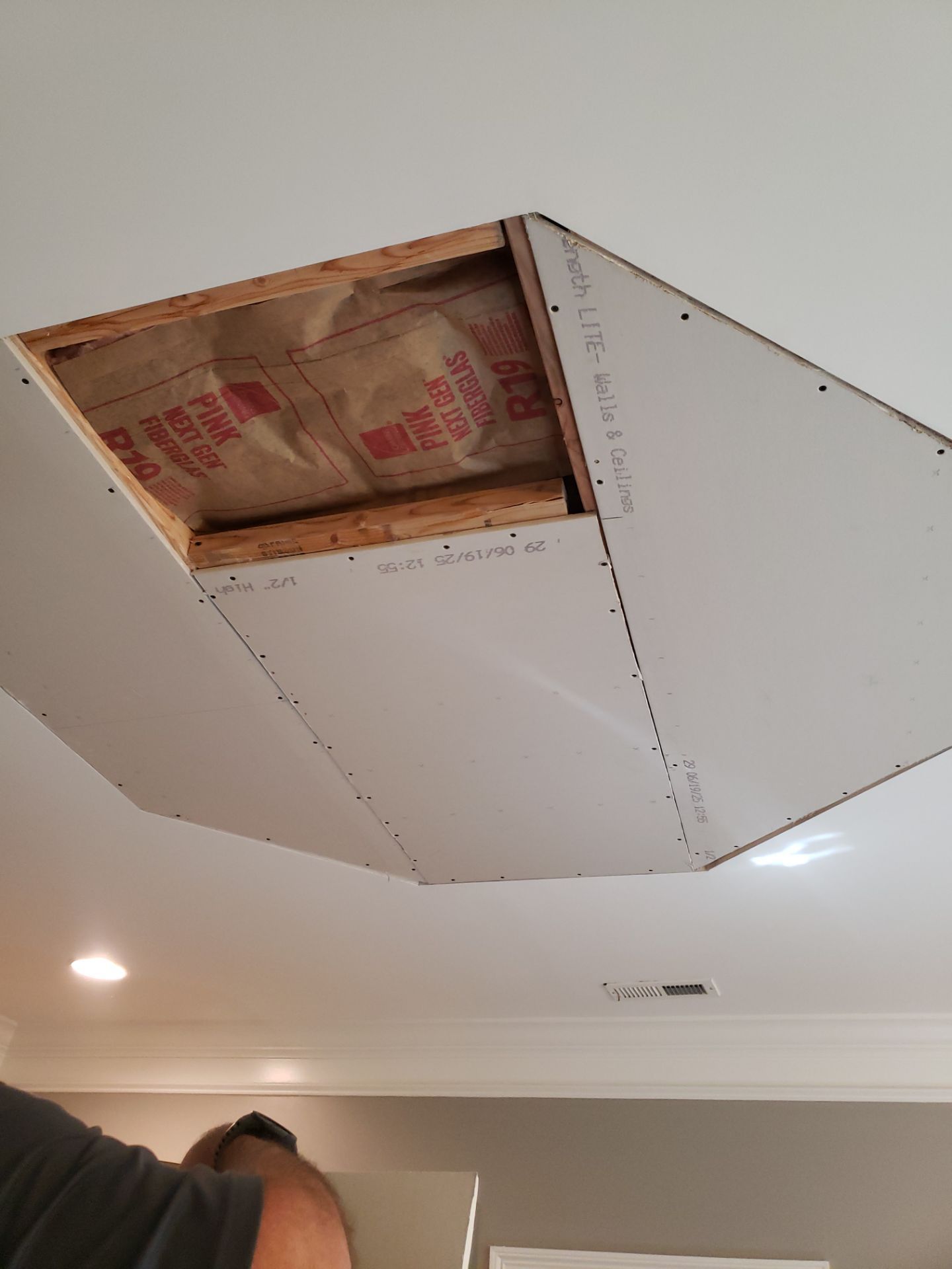 Bathroom Ceiling Transformation by A Step Above Handy LLC