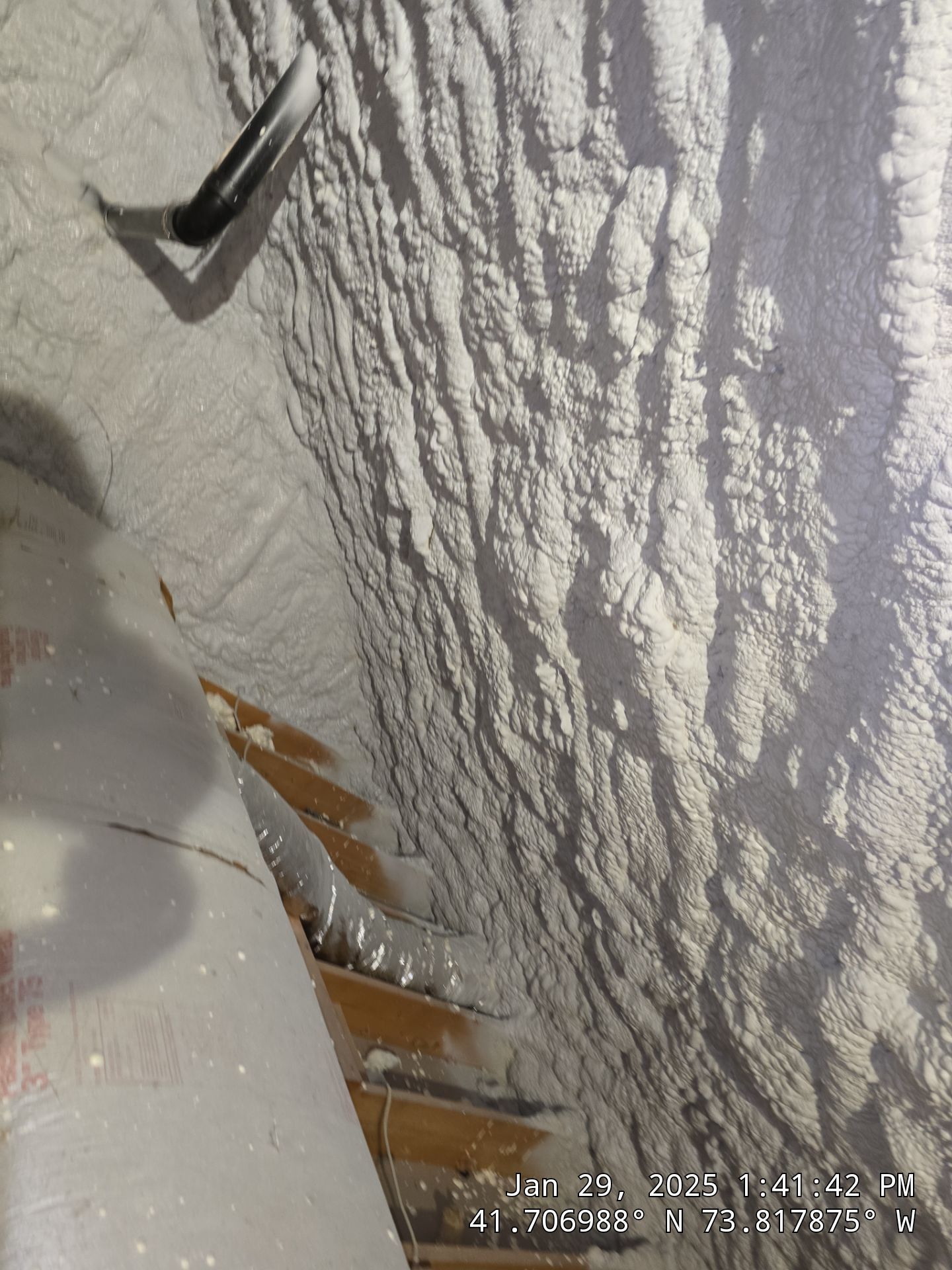 Attic Insulation using open cell spray foam by NYS Foam & Energy