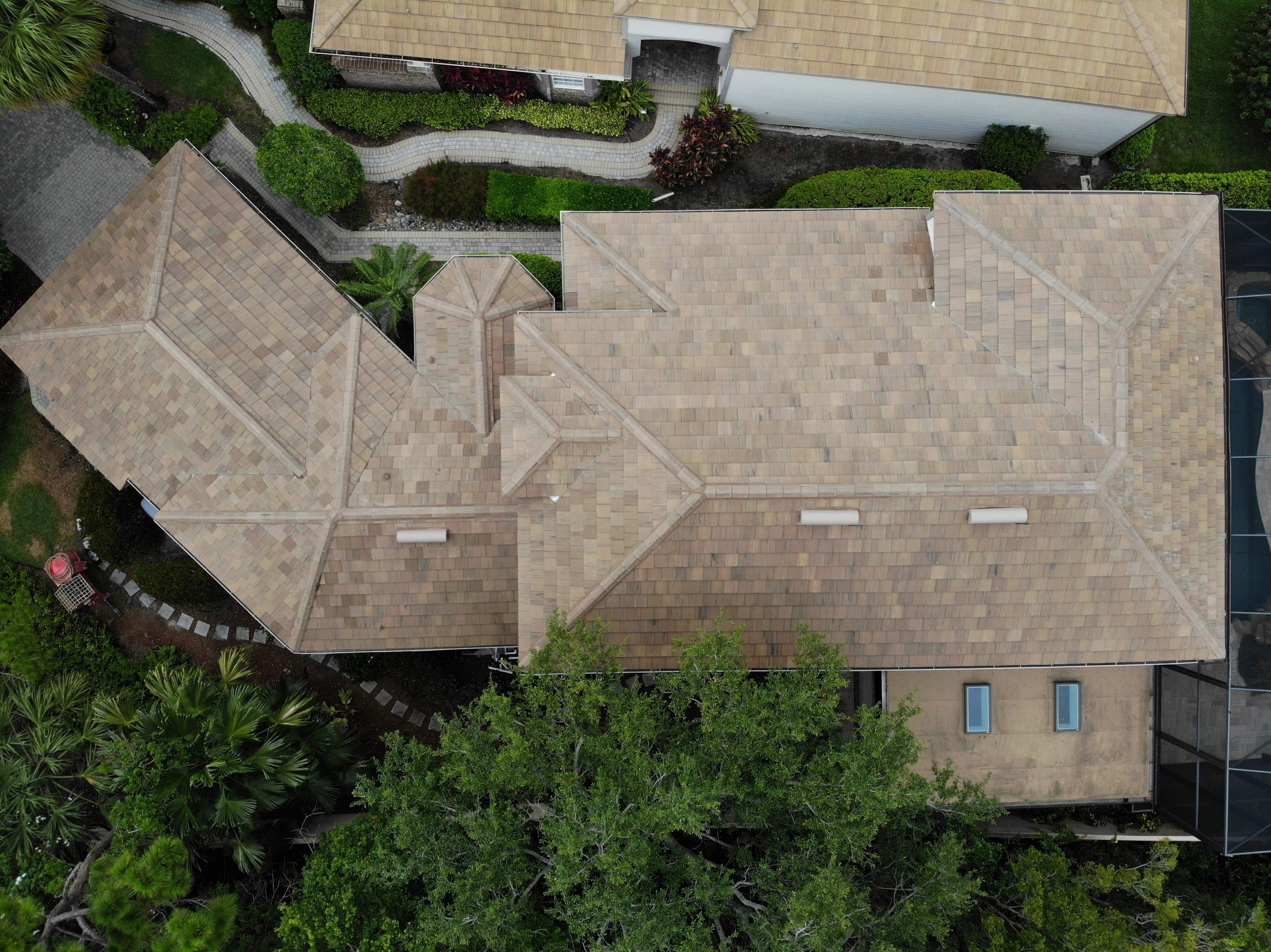 Residential Roofing Installation using Concrete Tile in Bonita Bay Community by International Roofing