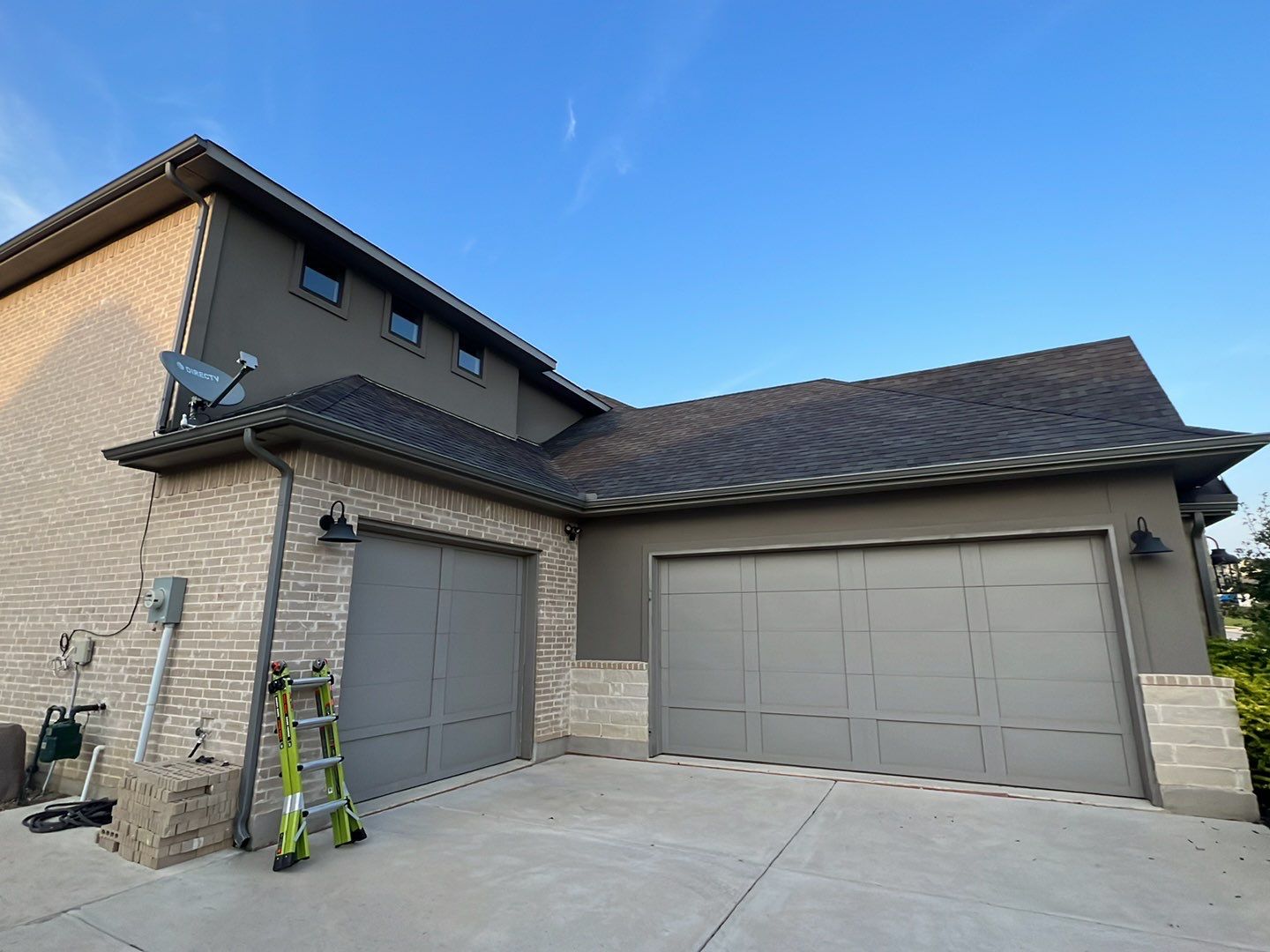 Insurance Claim Roof and Gutters using Certainteed Landmark Weathered Wood by Tex-Line Roofing